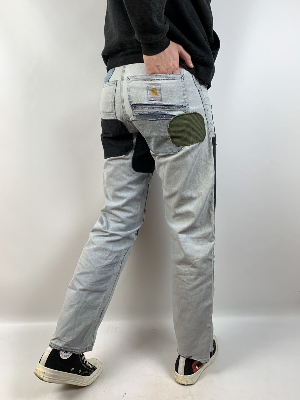 Carhartt 80s Vintage Carhartt Patchwork Custom Distressed Denim Pants Size US 30 / EU 46 - 1 Thumbnail