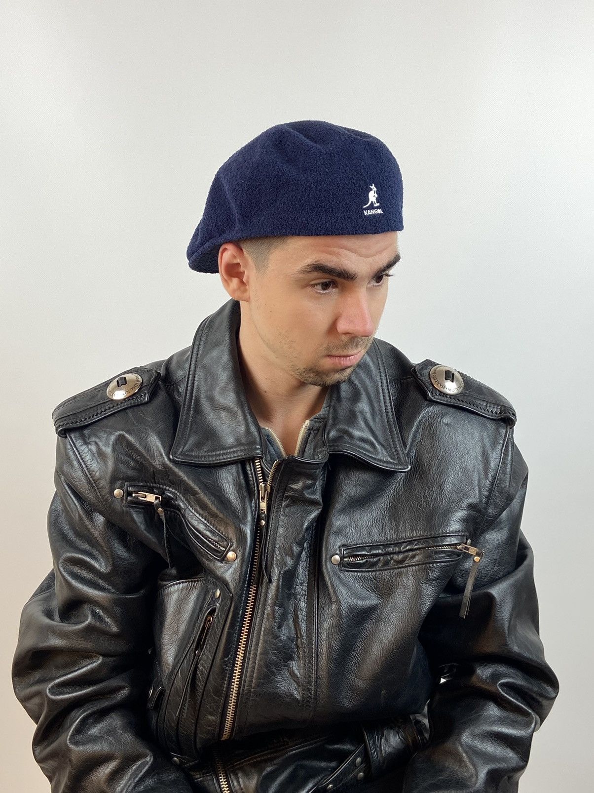 Kangol Vintage Kangol Flat Jax Navy Beret Hat Size ONE SIZE - 1 Thumbnail