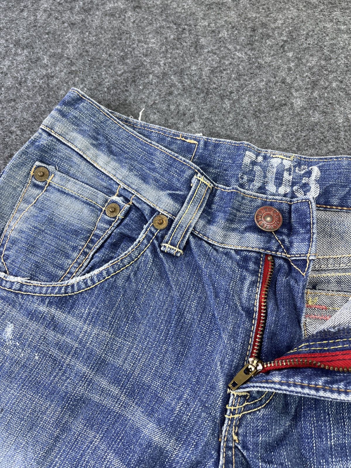 Edwin × Japanese Brand Edwin 503 Blue jeans - J783 Size US 32 / EU 48 - 6 Thumbnail