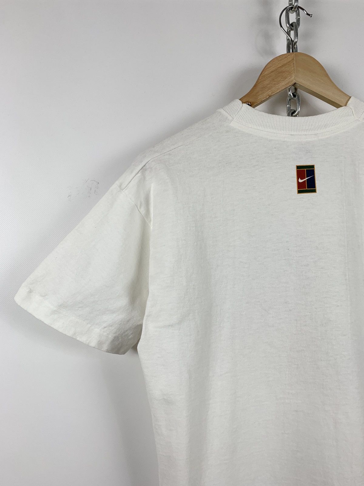 Nike 90s Vintage Nike Tennis Court Single Stitch T-Shirt Size US S / EU 44-46 / 1 - 7 Thumbnail