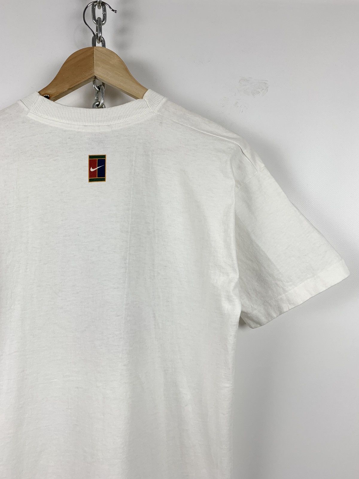 Nike 90s Vintage Nike Tennis Court Single Stitch T-Shirt Size US S / EU 44-46 / 1 - 8 Thumbnail