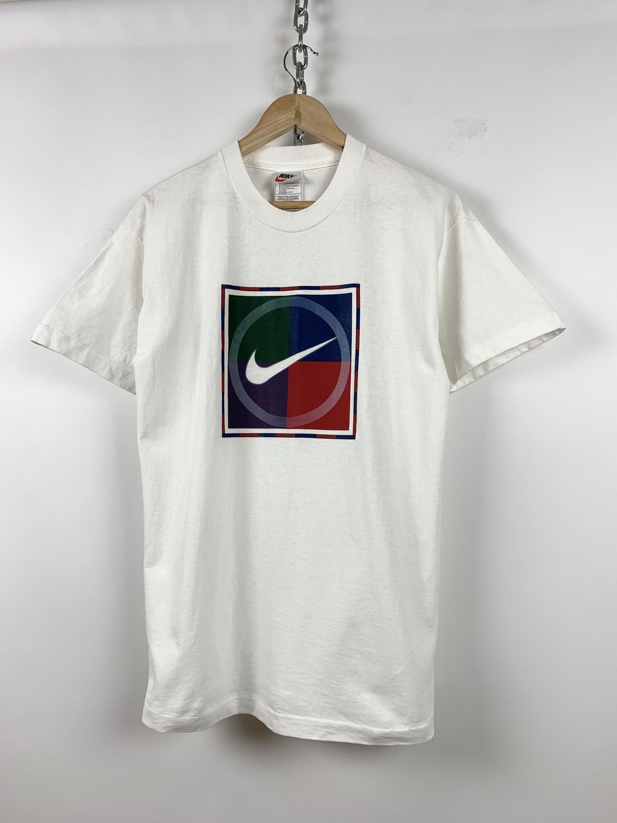 Nike 90s Vintage Nike Tennis Court Single Stitch T-Shirt Size US S / EU 44-46 / 1 - 5 Thumbnail