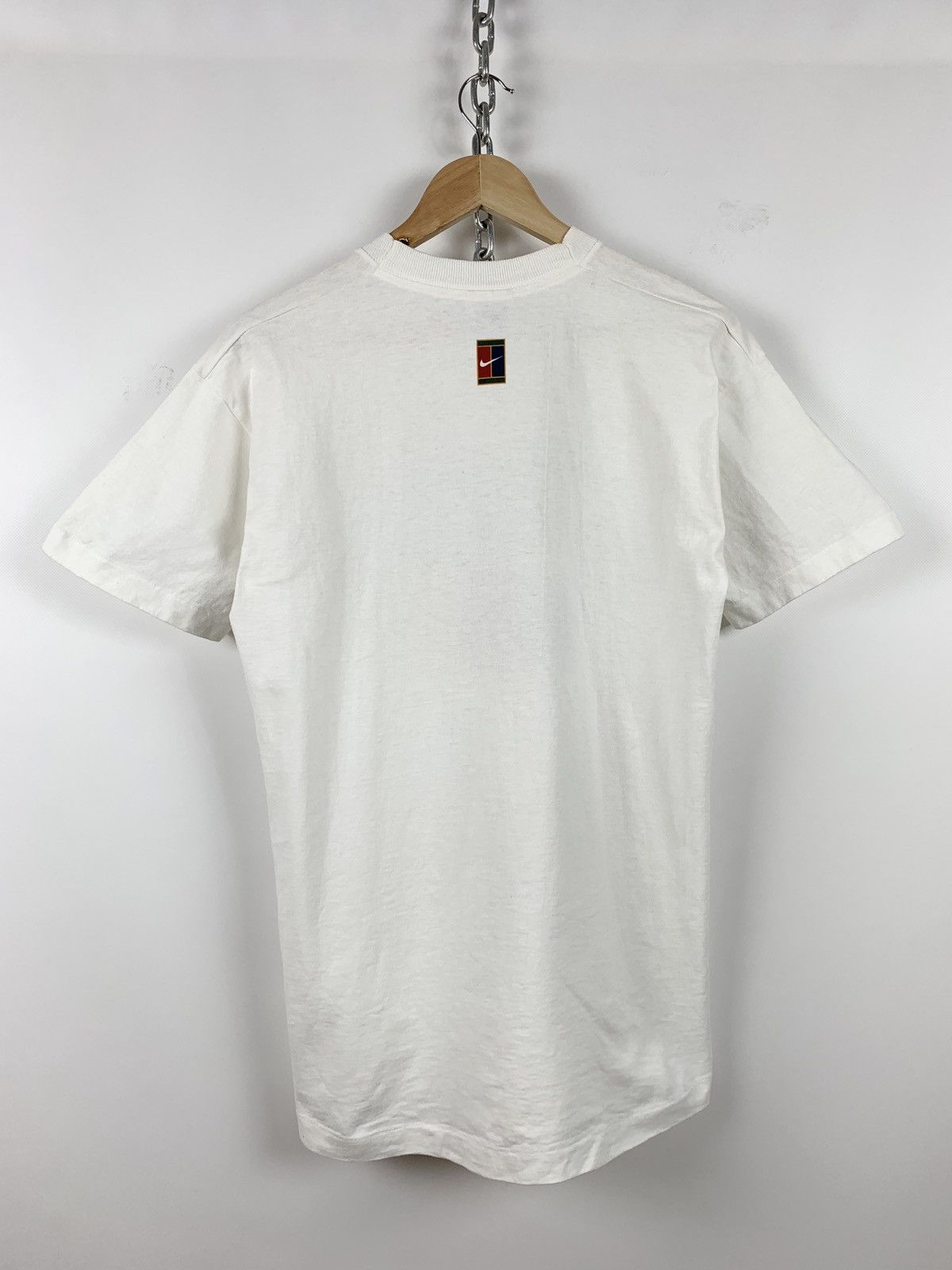 Nike 90s Vintage Nike Tennis Court Single Stitch T-Shirt Size US S / EU 44-46 / 1 - 2 Thumbnail