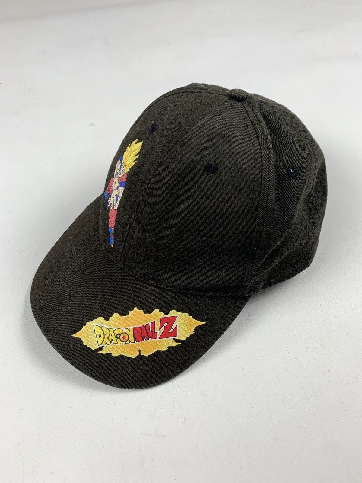 Anime Vintage Dragon Ball Z Faded Black Graphic Cap Hat Size ONE SIZE - 2 Thumbnail