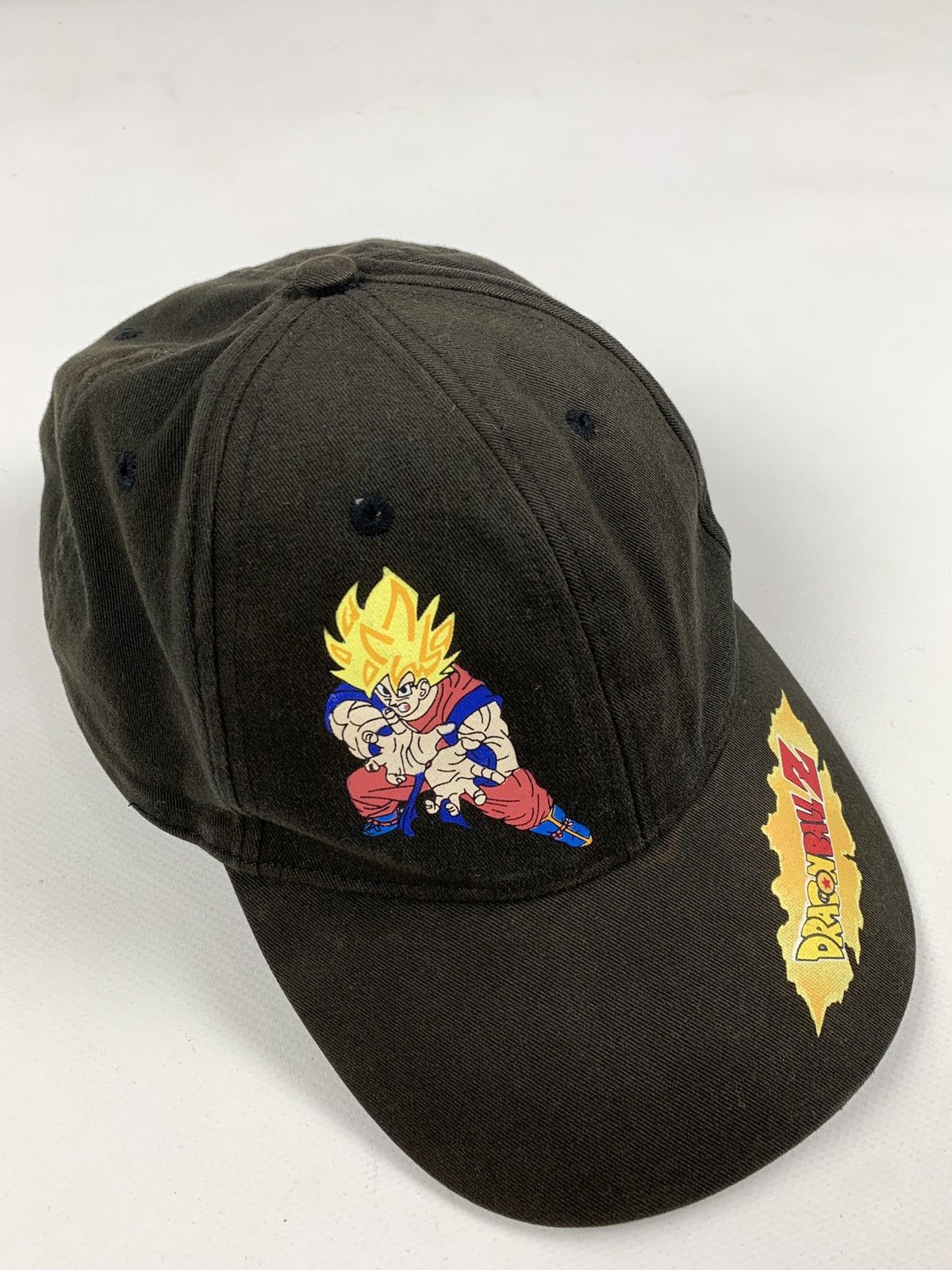 Anime Vintage Dragon Ball Z Faded Black Graphic Cap Hat Size ONE SIZE - 3 Thumbnail