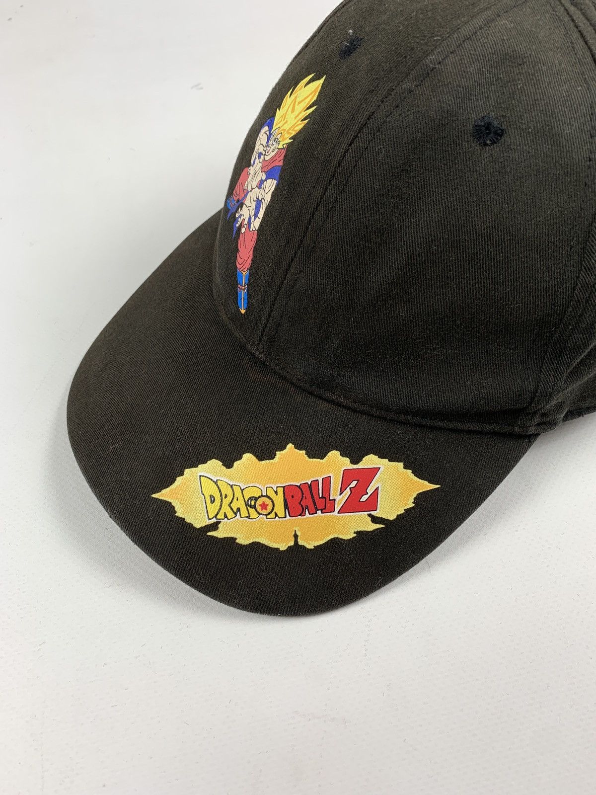 Anime Vintage Dragon Ball Z Faded Black Graphic Cap Hat Size ONE SIZE - 4 Thumbnail