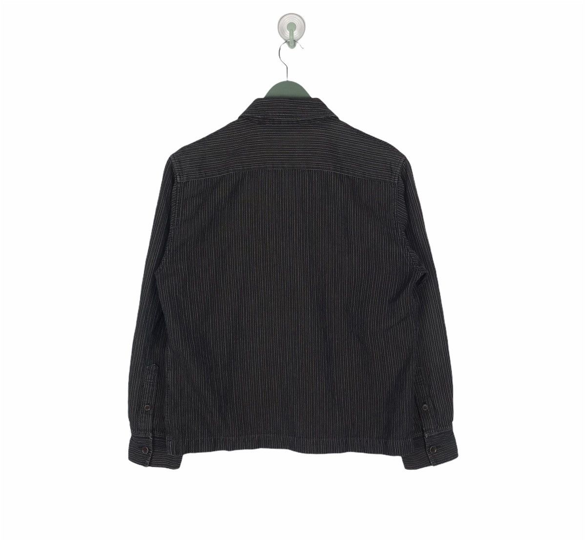 Paul Smith × Vintage Vtg 90s Paul Smith work jacket zipper full stripes Size US L / EU 52-54 / 3 - 4 Thumbnail