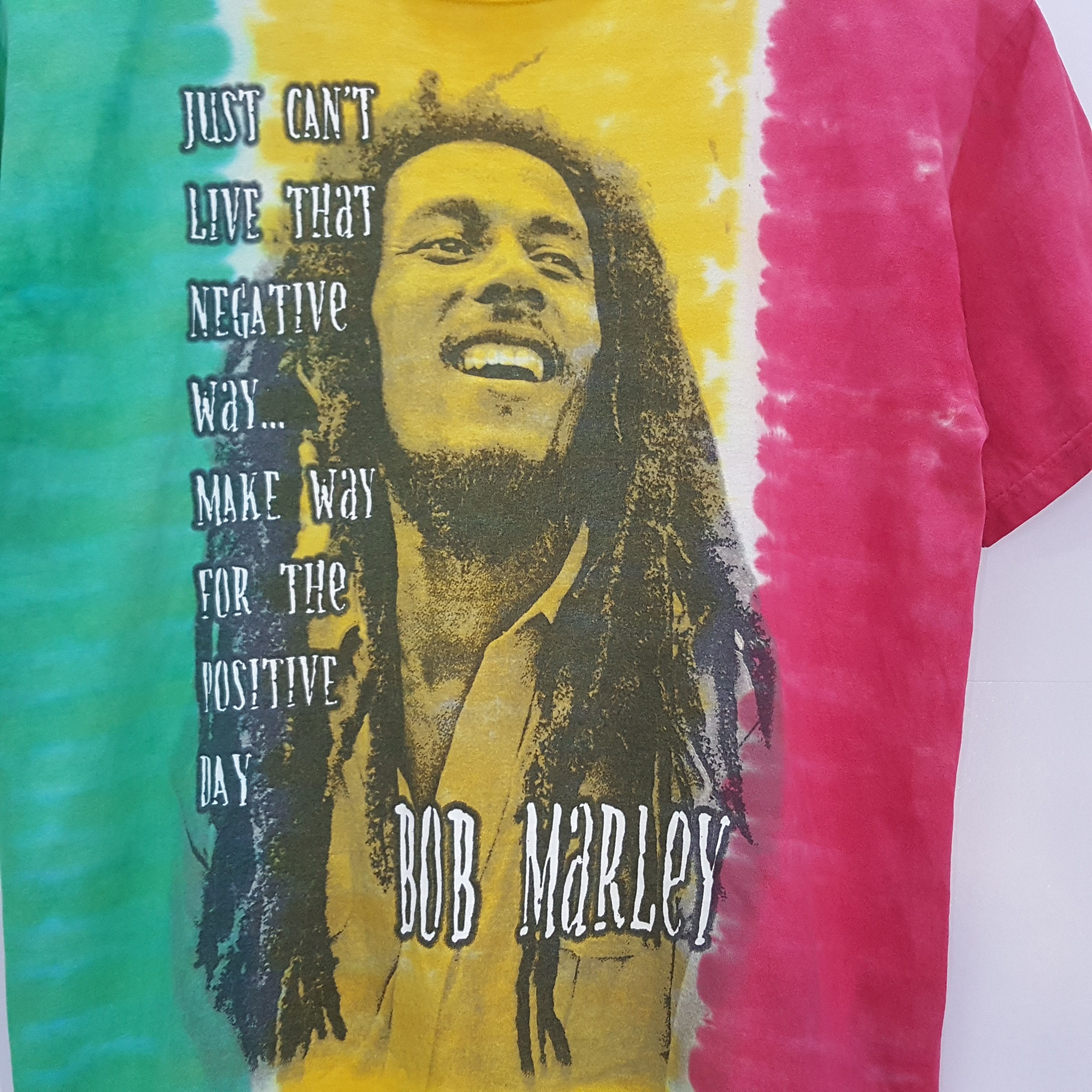 Bob Marley × Vintage Vintage 90's Bob Marley Tie Dye nice design t-shirt Size US L / EU 52-54 / 3 - 5 Thumbnail