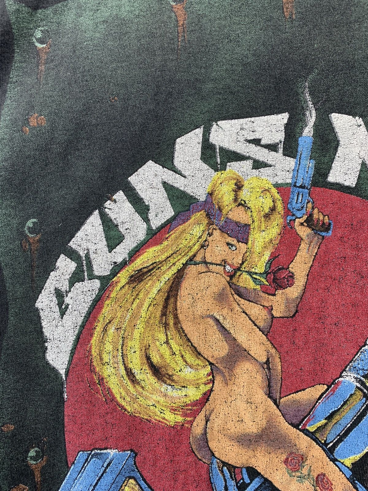 Band Tees 1992 Vintage Guns N Roses Naked Lady Revolver Rare T-Shirt Size US L / EU 52-54 / 3 - 9 Thumbnail