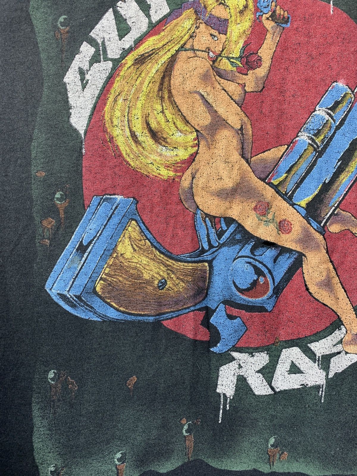 Band Tees 1992 Vintage Guns N Roses Naked Lady Revolver Rare T-Shirt Size US L / EU 52-54 / 3 - 11 Thumbnail
