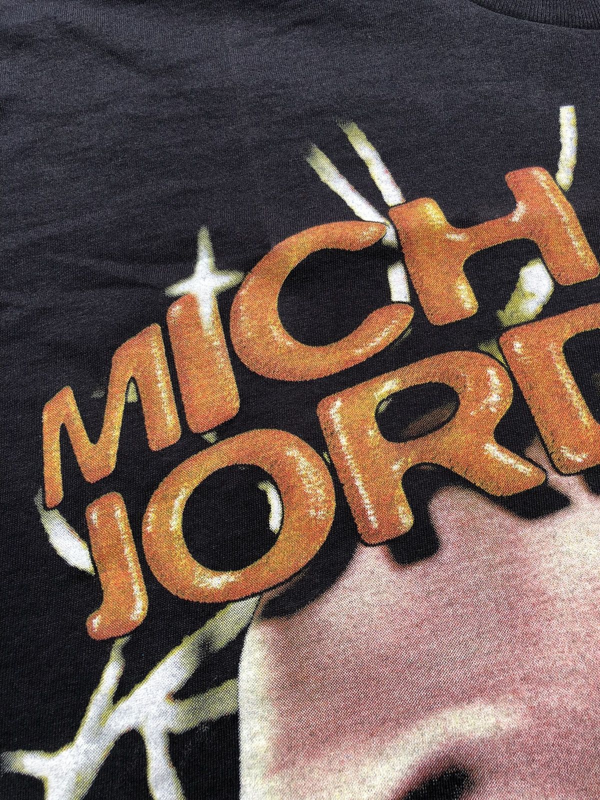 NBA Vintage 90s Michael Jordan Chicago Bulls NBA Black Tee Size US XL / EU 56 / 4 - 7 Thumbnail