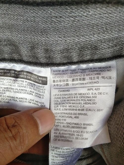 Levi's Vintage Levis 501 Grey Released Hem Distressed Jeans Size US 29 - 8 Thumbnail