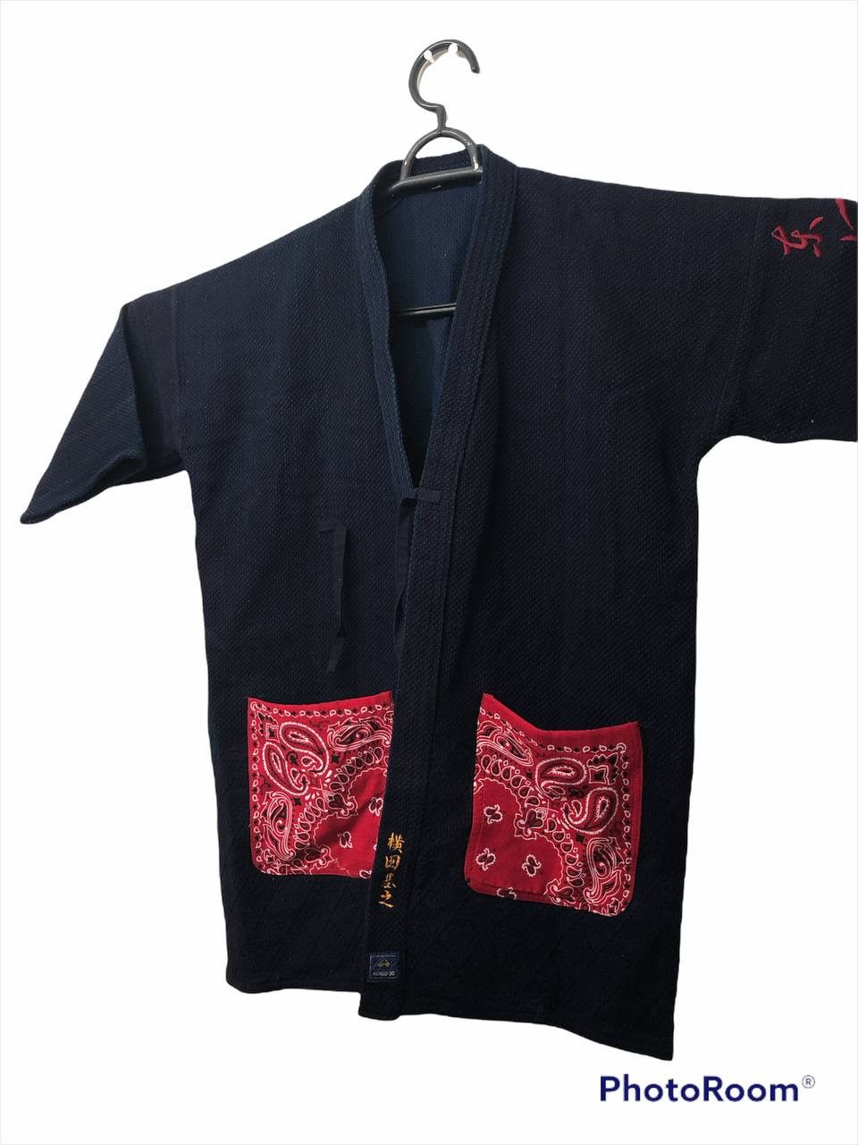 Indigo × Japanese Brand × Vintage Dyed Sashiko Stitching Kimono Passley Pocket Visvim Style Size US XL / EU 56 / 4 - 1 Thumbnail
