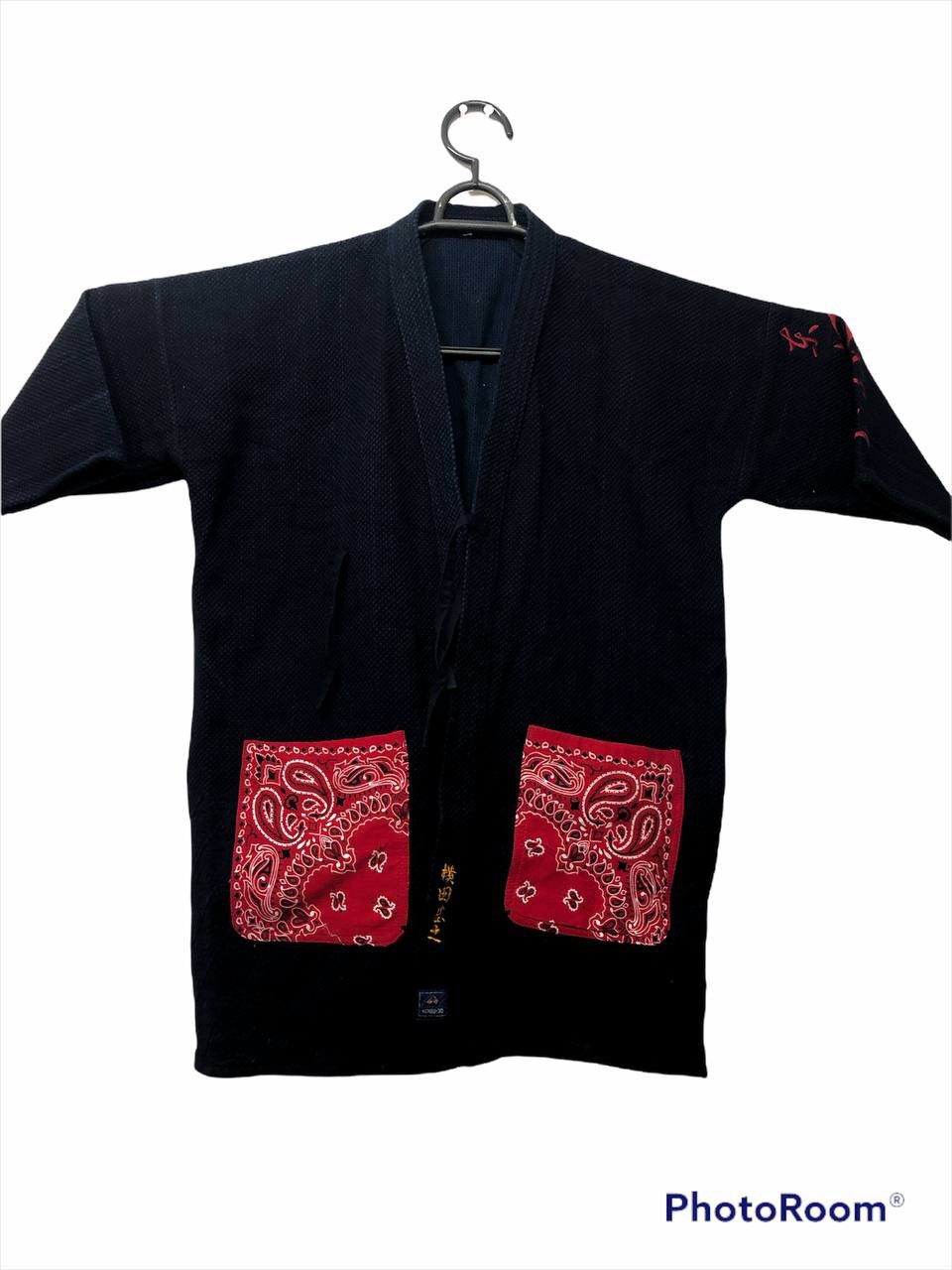 Indigo × Japanese Brand × Vintage Dyed Sashiko Stitching Kimono Passley Pocket Visvim Style Size US XL / EU 56 / 4 - 2 Thumbnail