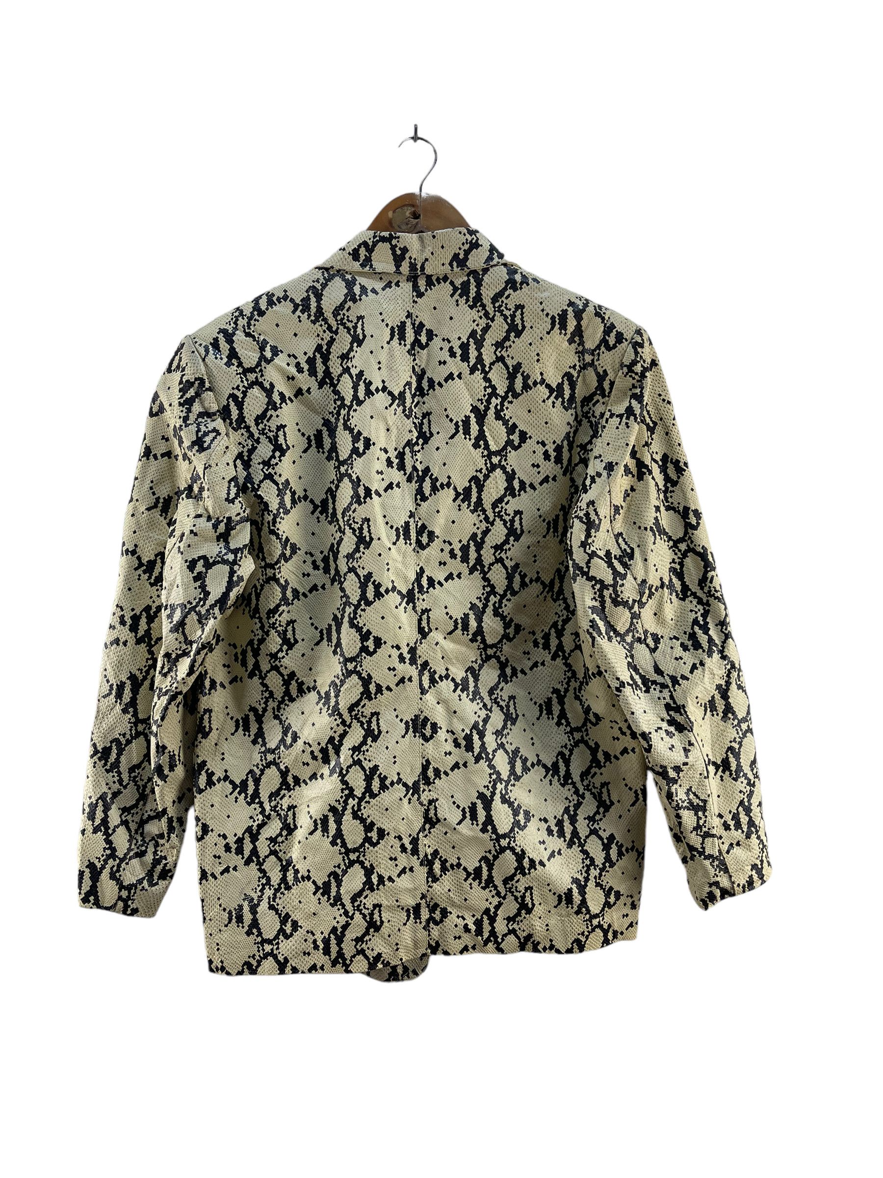 Designer Vintage Snake Print International Leather Goods Jacket Size US S / EU 44-46 / 1 - 2 Thumbnail