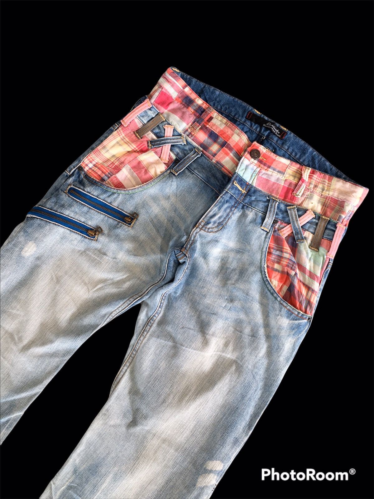 Japanese Brand delateToday❌Double Waist Distressed Inspired Kapital Size US 34 / EU 50 - 3 Thumbnail