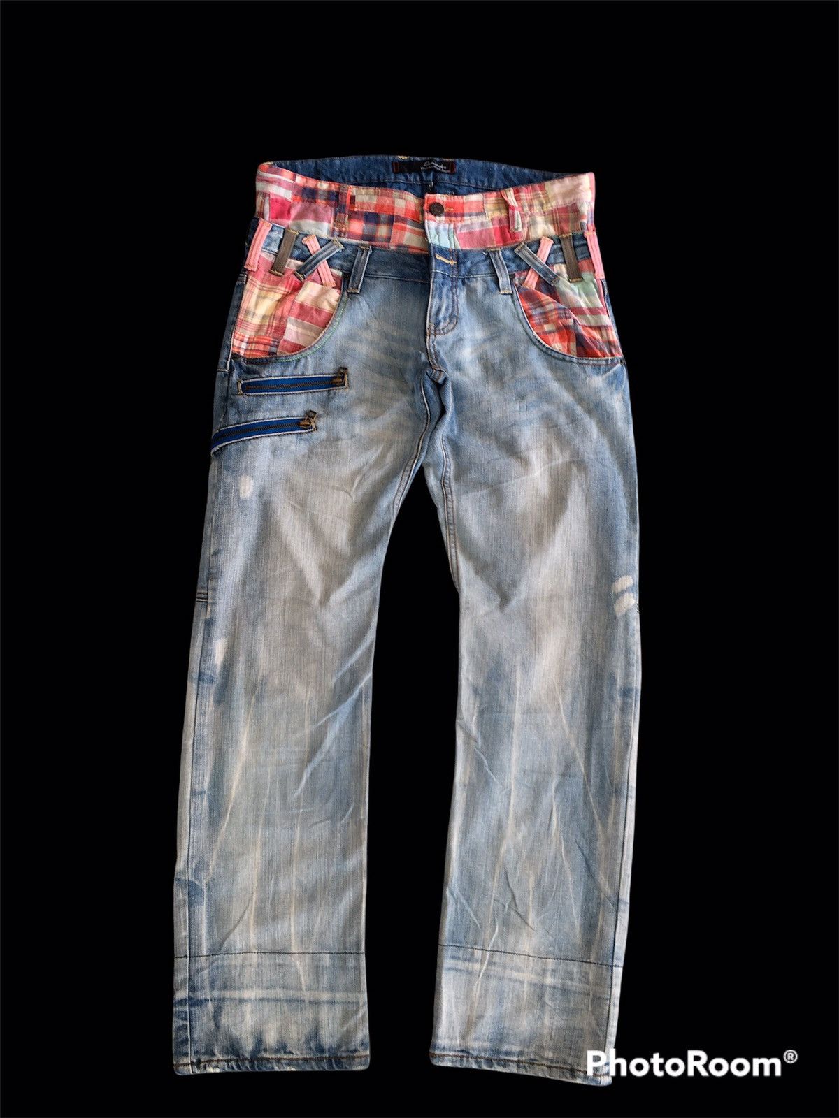 delateToday❌Double Waist Distressed Inspired Kapital