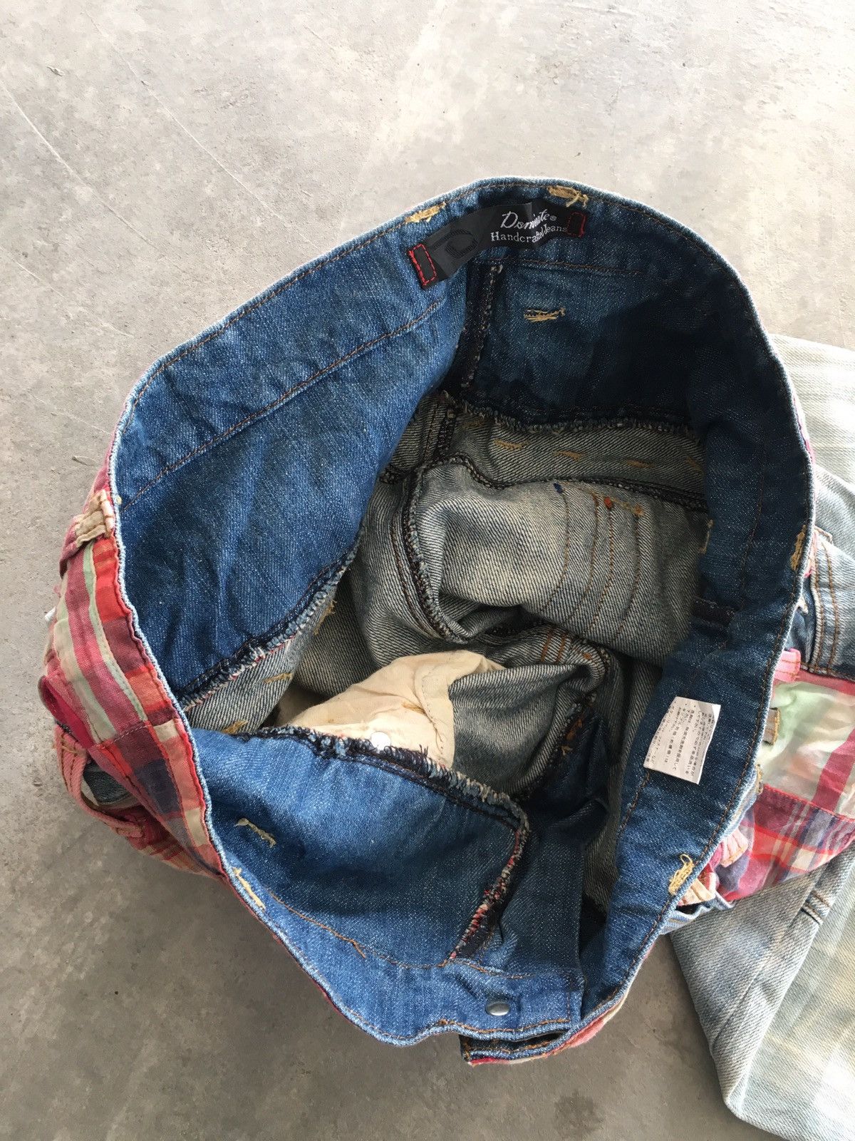 Japanese Brand delateToday❌Double Waist Distressed Inspired Kapital Size US 34 / EU 50 - 7 Thumbnail
