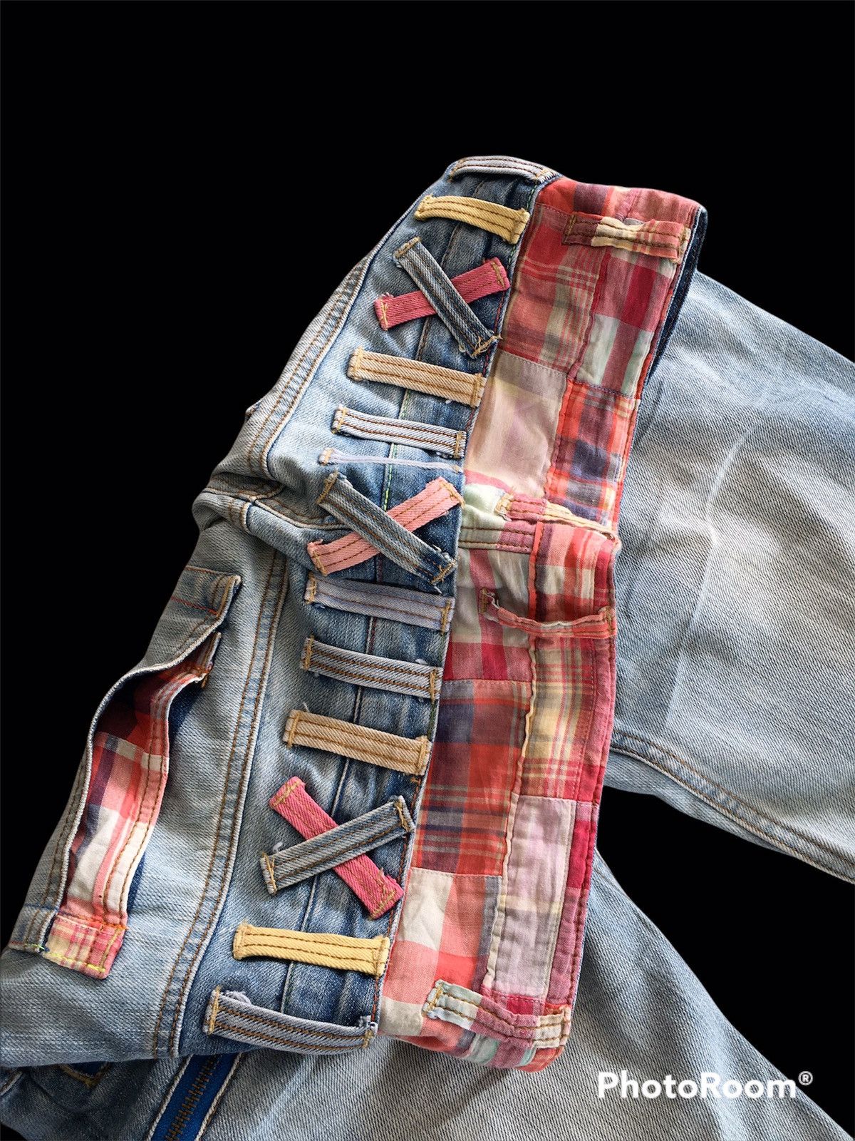 Japanese Brand delateToday❌Double Waist Distressed Inspired Kapital Size US 34 / EU 50 - 4 Thumbnail