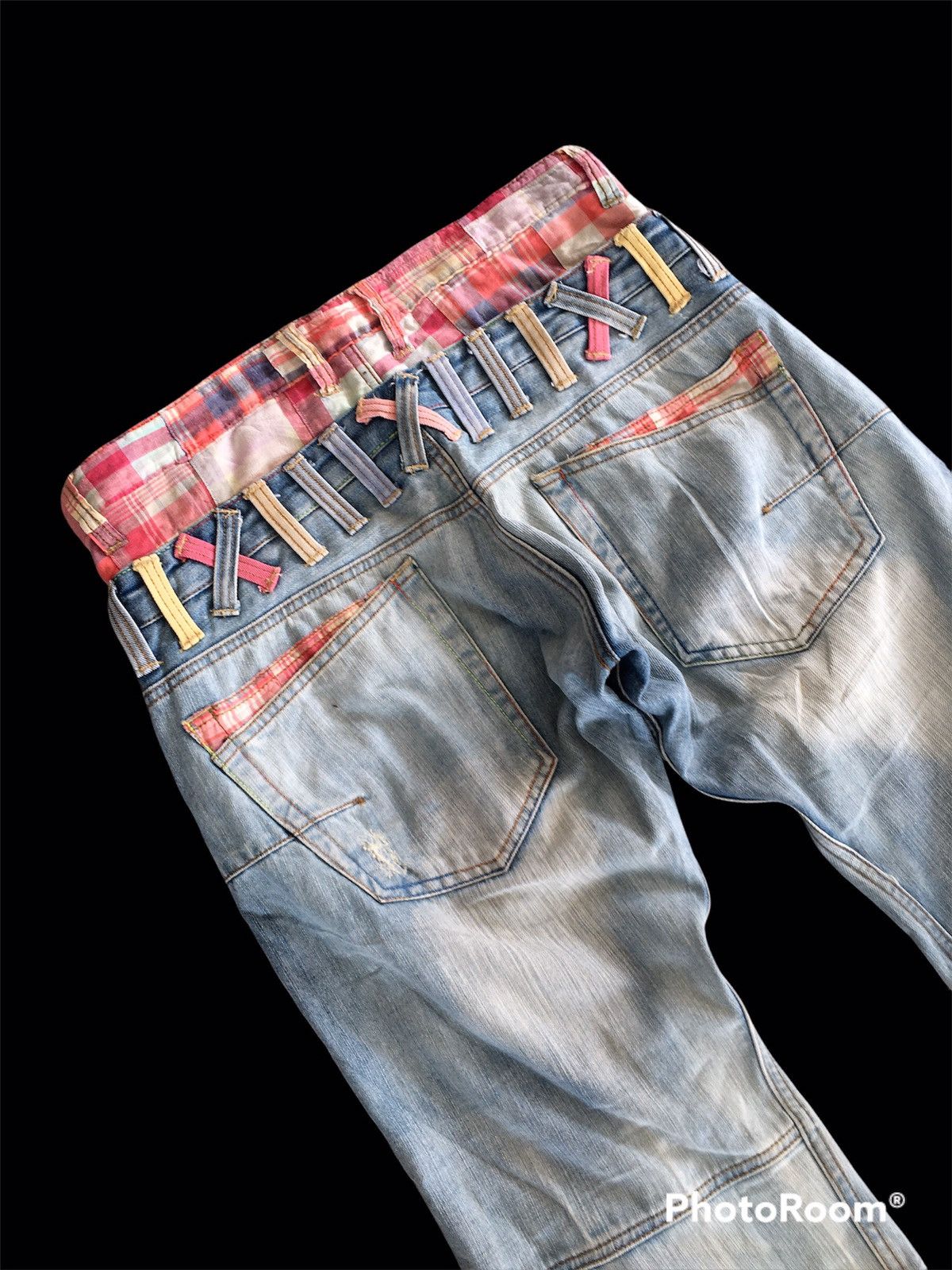 Japanese Brand delateToday❌Double Waist Distressed Inspired Kapital Size US 34 / EU 50 - 6 Thumbnail