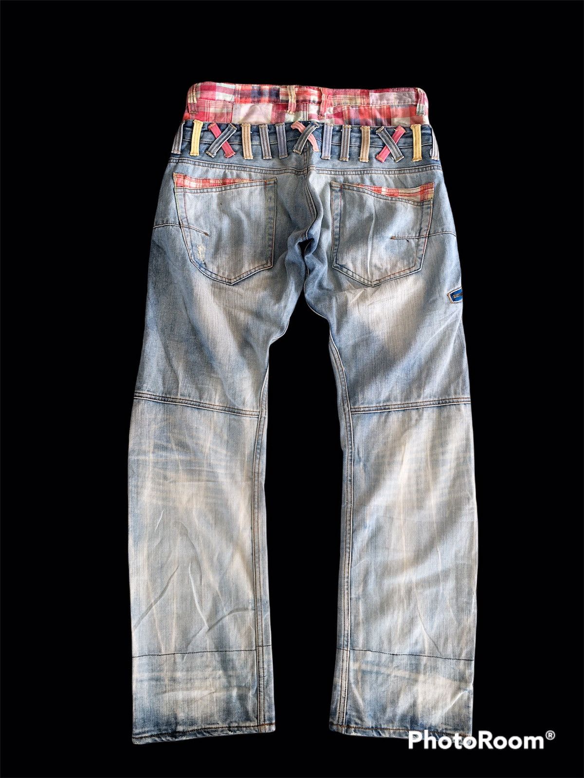 Japanese Brand delateToday❌Double Waist Distressed Inspired Kapital Size US 34 / EU 50 - 5 Thumbnail