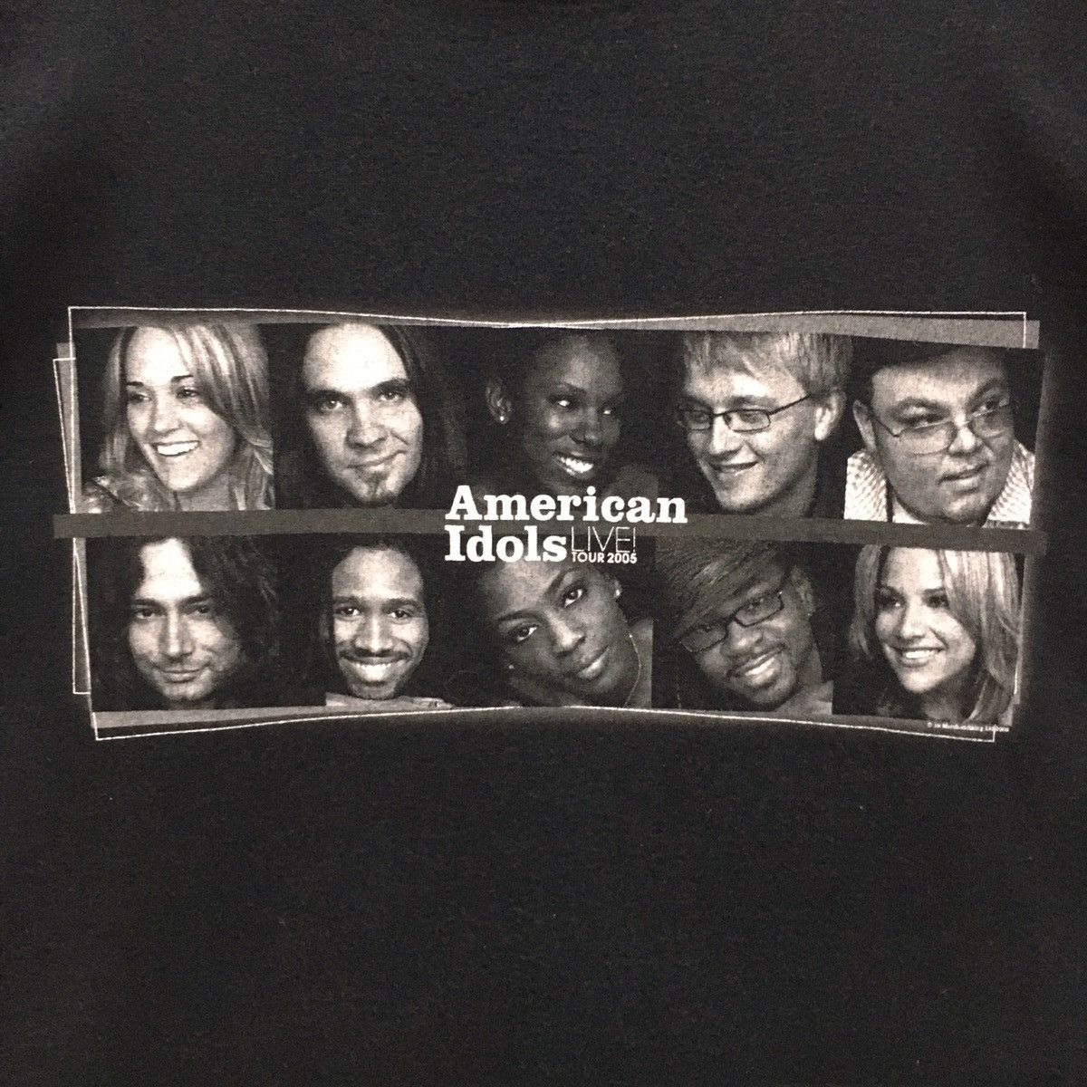 Band Tees × Vintage Rare Vintage Y2K AMERICAN IDOL Live Tour 2005 Tshirt Size US XL / EU 56 / 4 - 4 Thumbnail