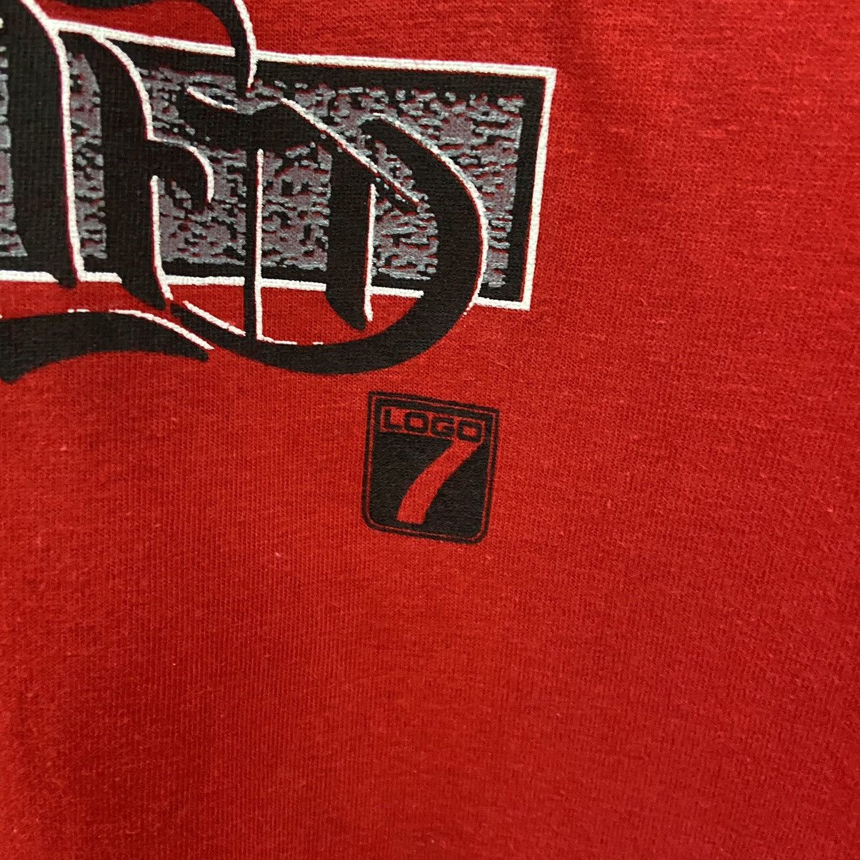 NBA × Vintage Rare Vintage 90s NBA Chicago Bulls By Logo 7 Tshirt Size US M / EU 48-50 / 2 - 6 Thumbnail
