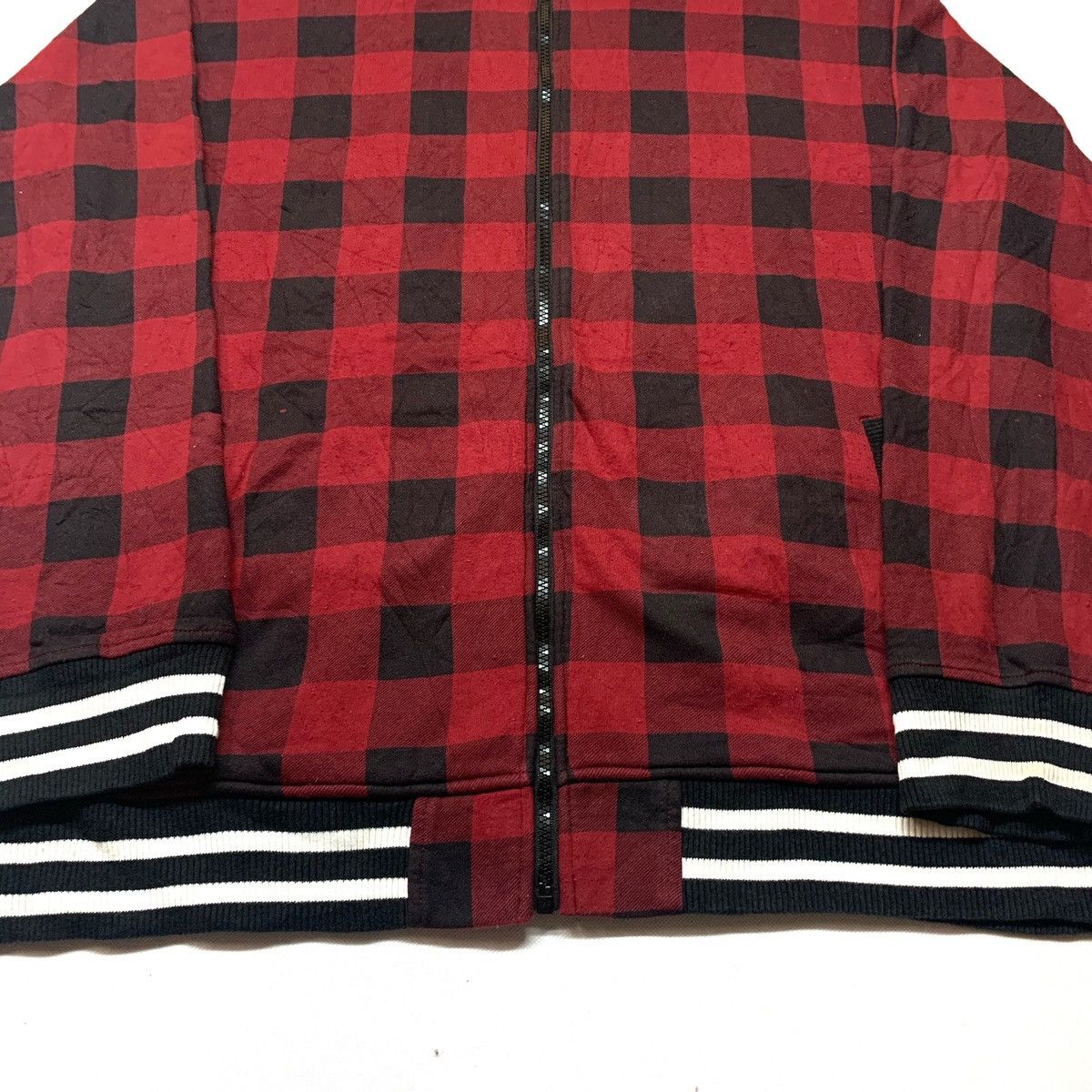 Japanese Brand Black And Red Tartan Punk Seditionaries Style Hoodie Size US XL / EU 56 / 4 - 4 Thumbnail