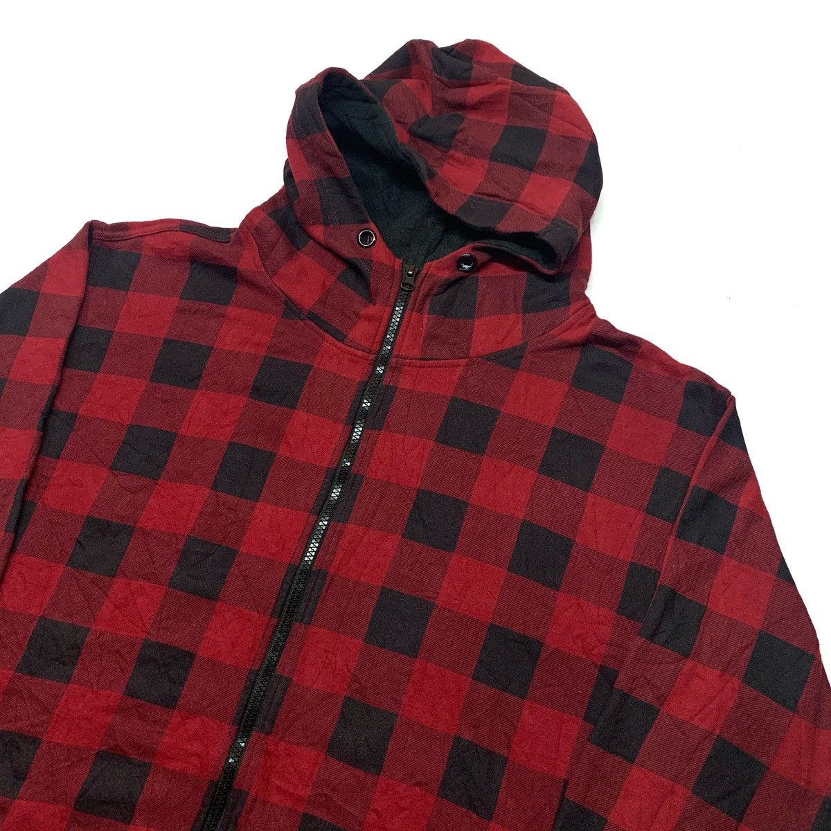 Japanese Brand Black And Red Tartan Punk Seditionaries Style Hoodie Size US XL / EU 56 / 4 - 3 Thumbnail