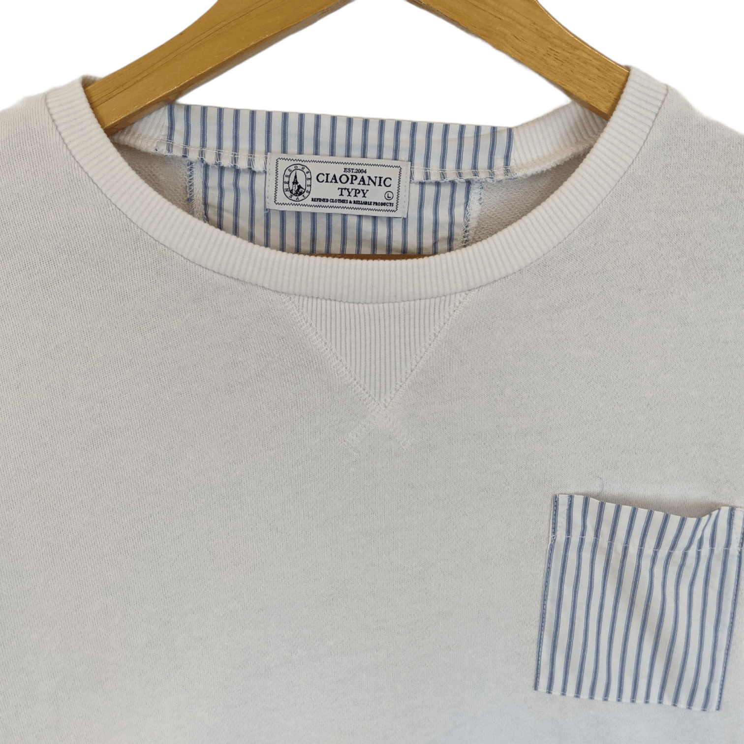 Ciaopanic CIOPANIC TYPY Japan White Jumper Sweatshirt Size US L / EU 52-54 / 3 - 4 Thumbnail