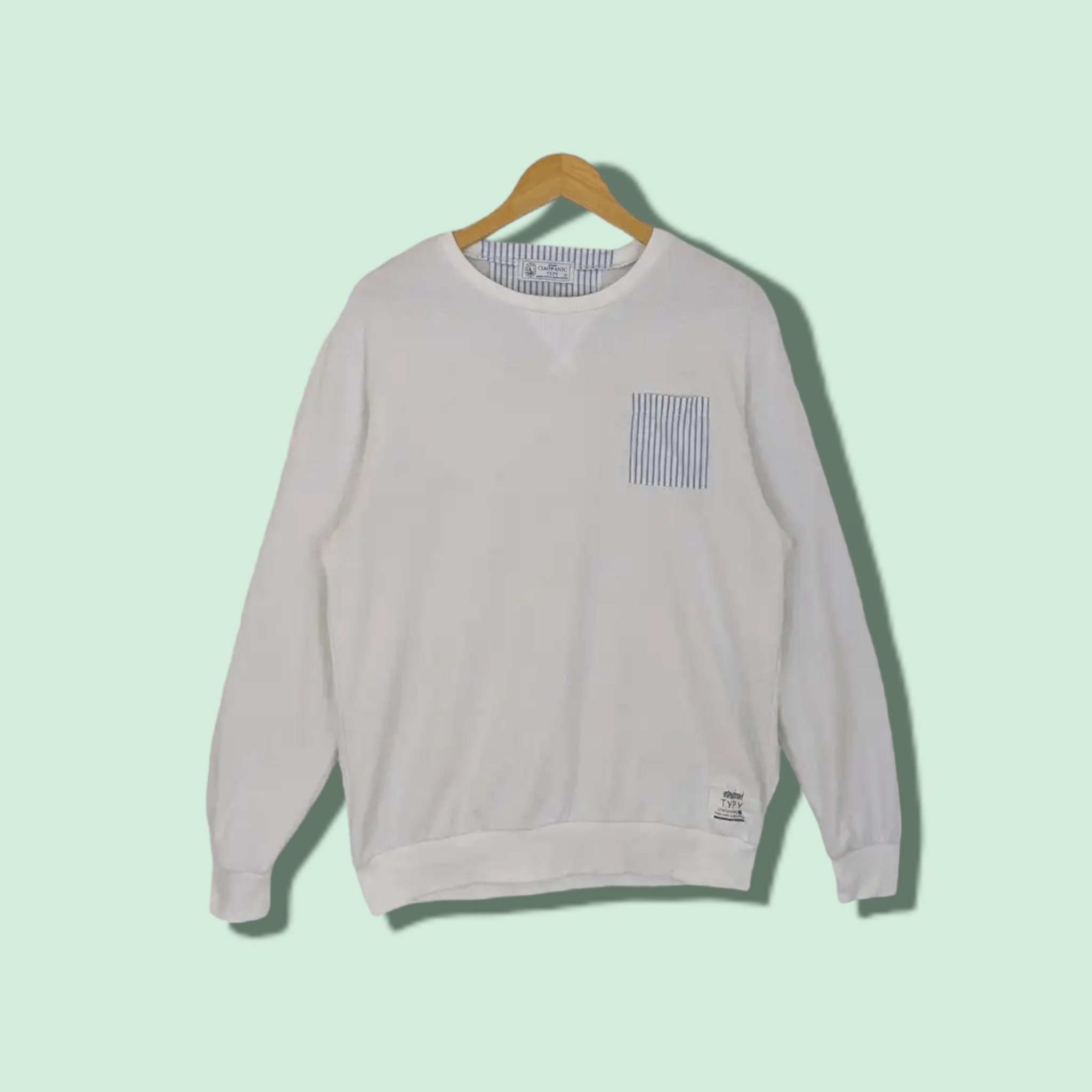 Ciaopanic CIOPANIC TYPY Japan White Jumper Sweatshirt Size US L / EU 52-54 / 3 - 1 Thumbnail