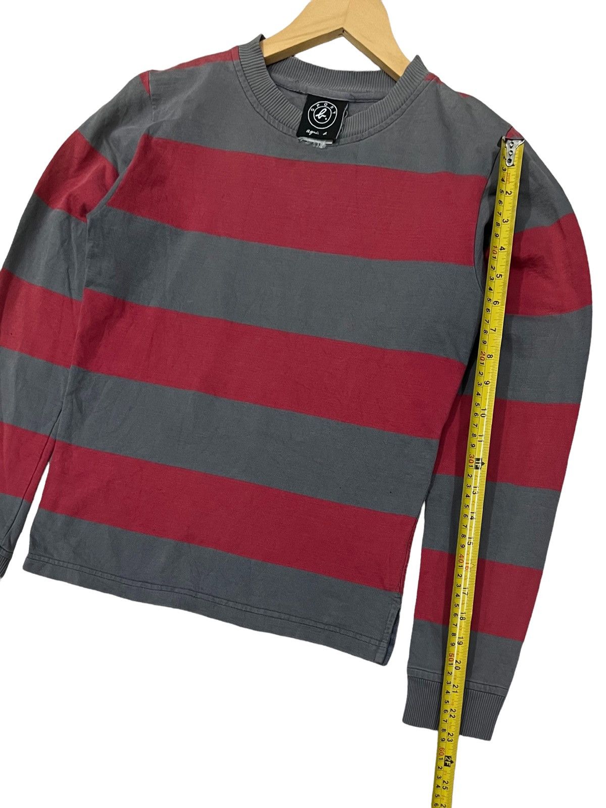 Designer × agnes b. Agnes B cropped stripe sweatshirt Size S / US 4 / IT 40 - 12 Thumbnail