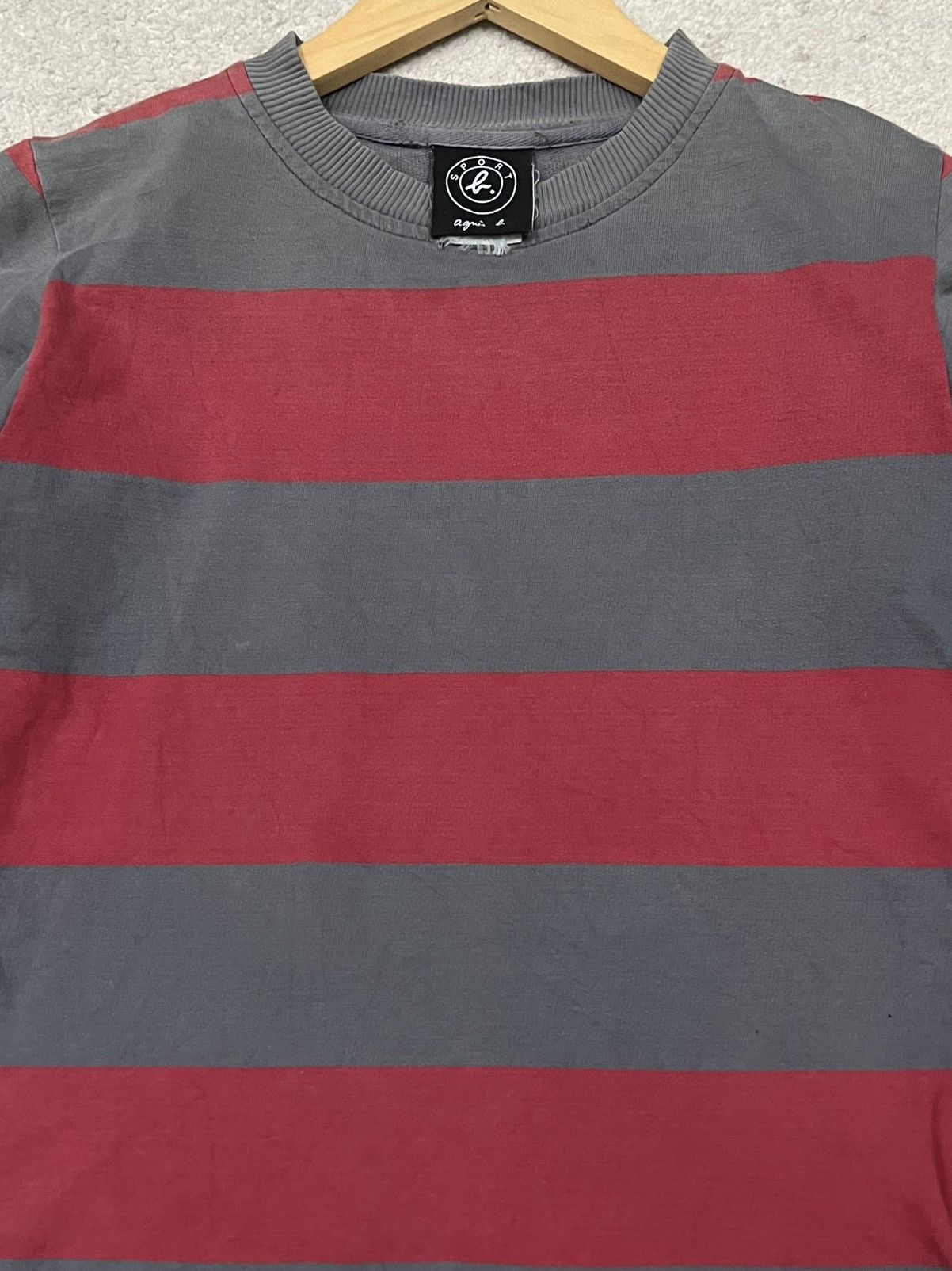 Designer × agnes b. Agnes B cropped stripe sweatshirt Size S / US 4 / IT 40 - 4 Thumbnail
