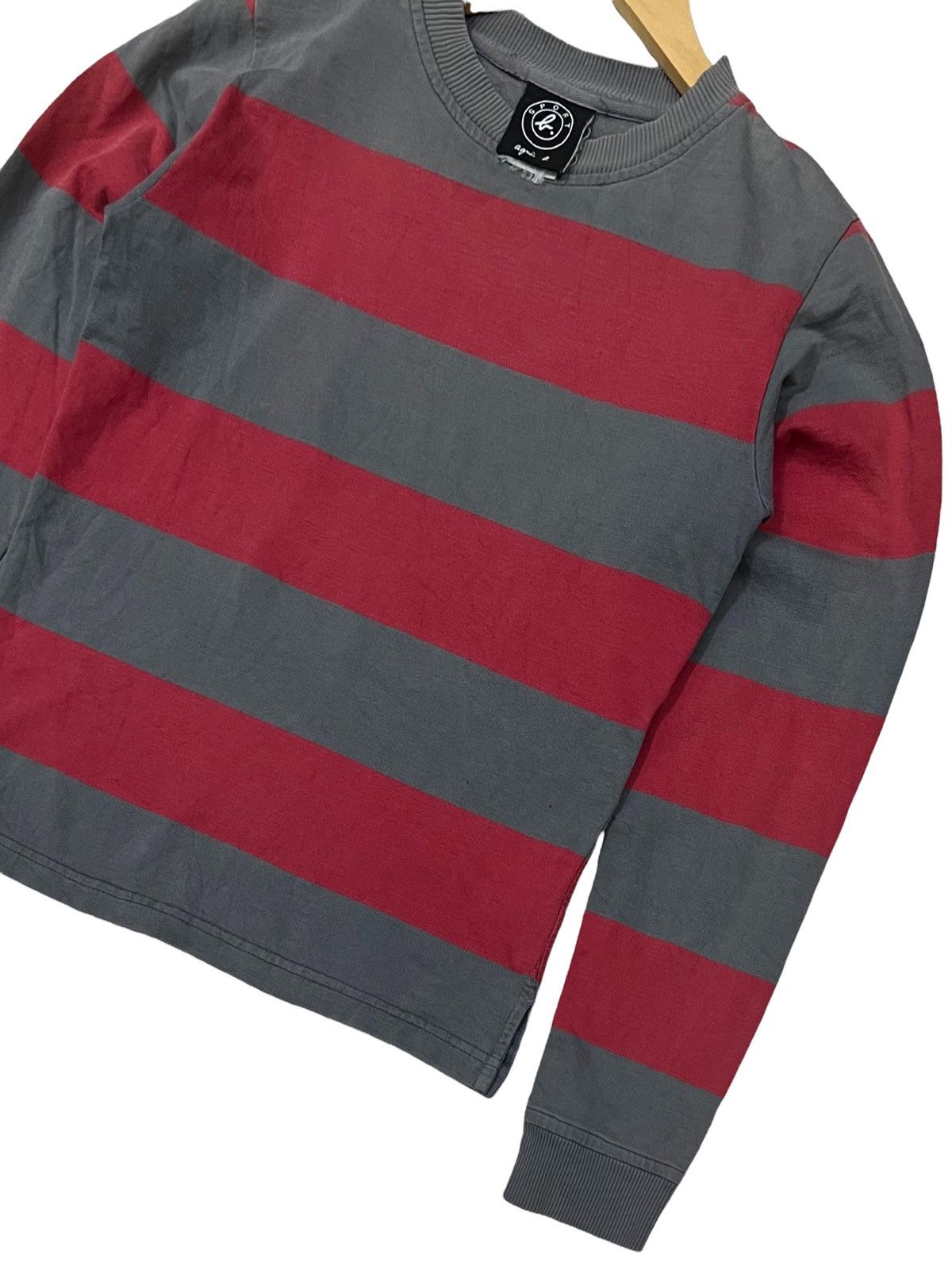 Designer × agnes b. Agnes B cropped stripe sweatshirt Size S / US 4 / IT 40 - 5 Thumbnail
