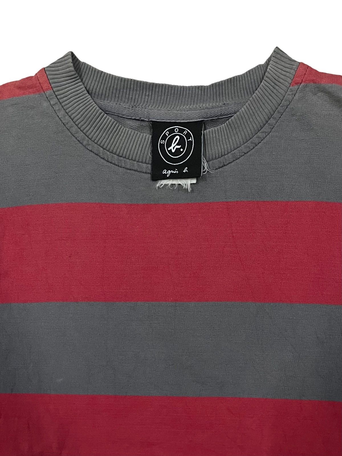 Designer × agnes b. Agnes B cropped stripe sweatshirt Size S / US 4 / IT 40 - 3 Thumbnail