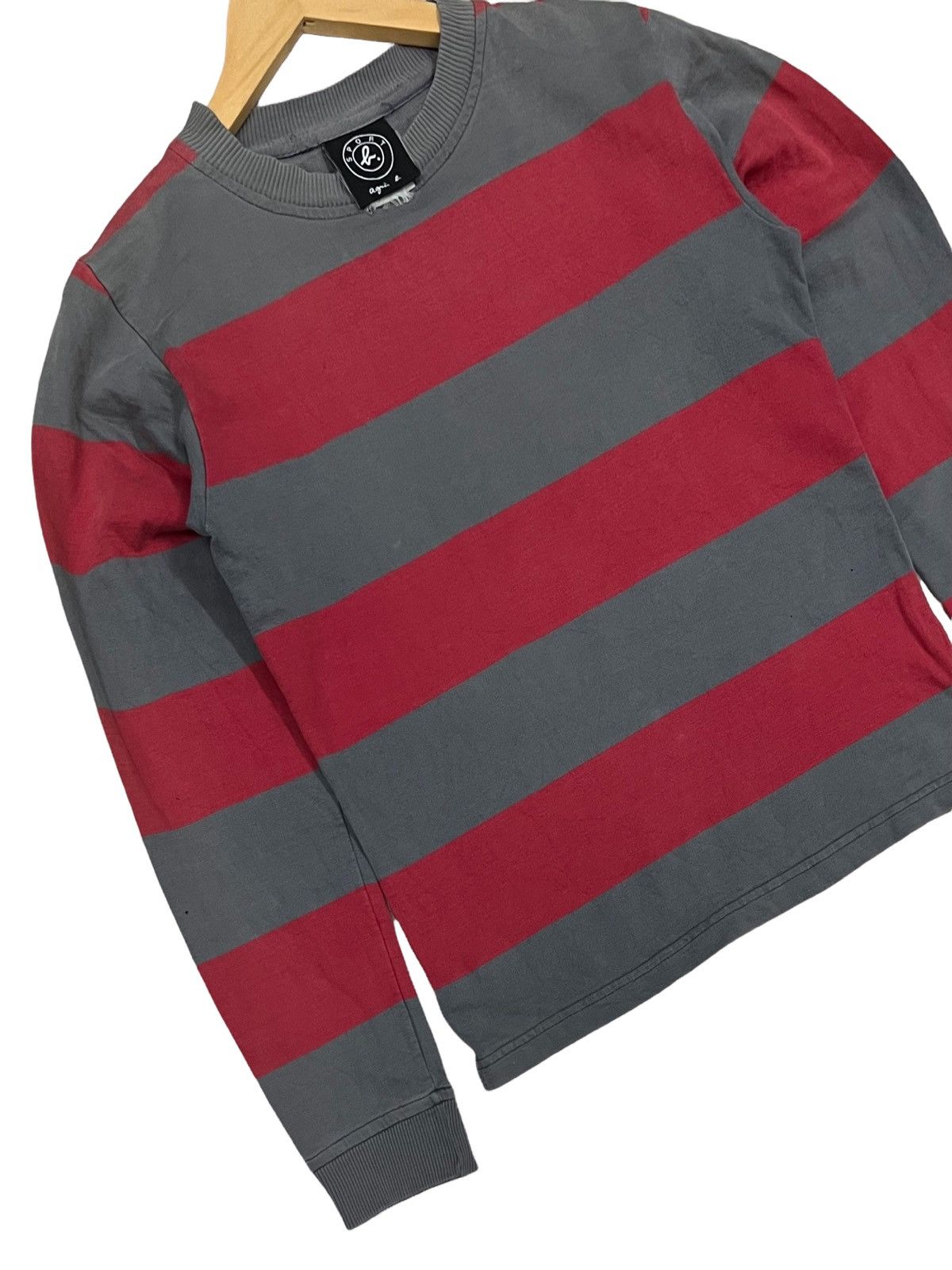Designer × agnes b. Agnes B cropped stripe sweatshirt Size S / US 4 / IT 40 - 6 Thumbnail