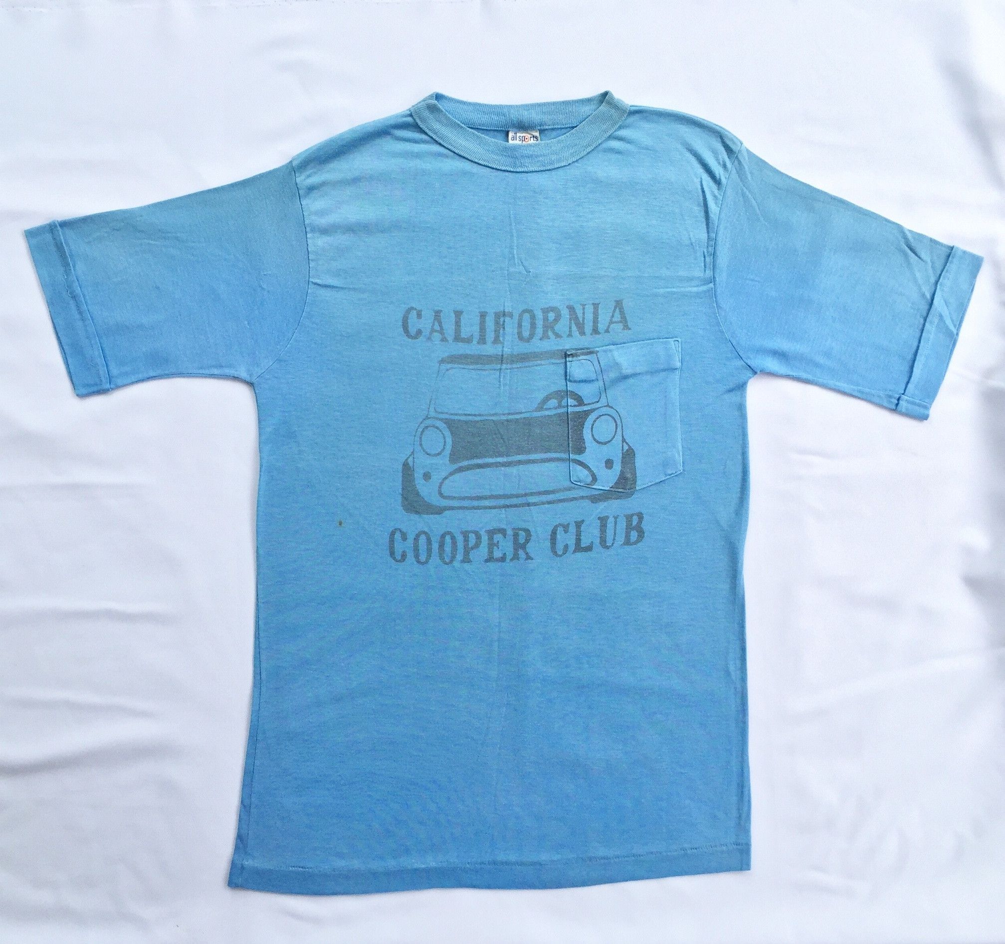 Image of Very Vintage 80's California Cooper Club Tees in Blue, Men's (Size XS)