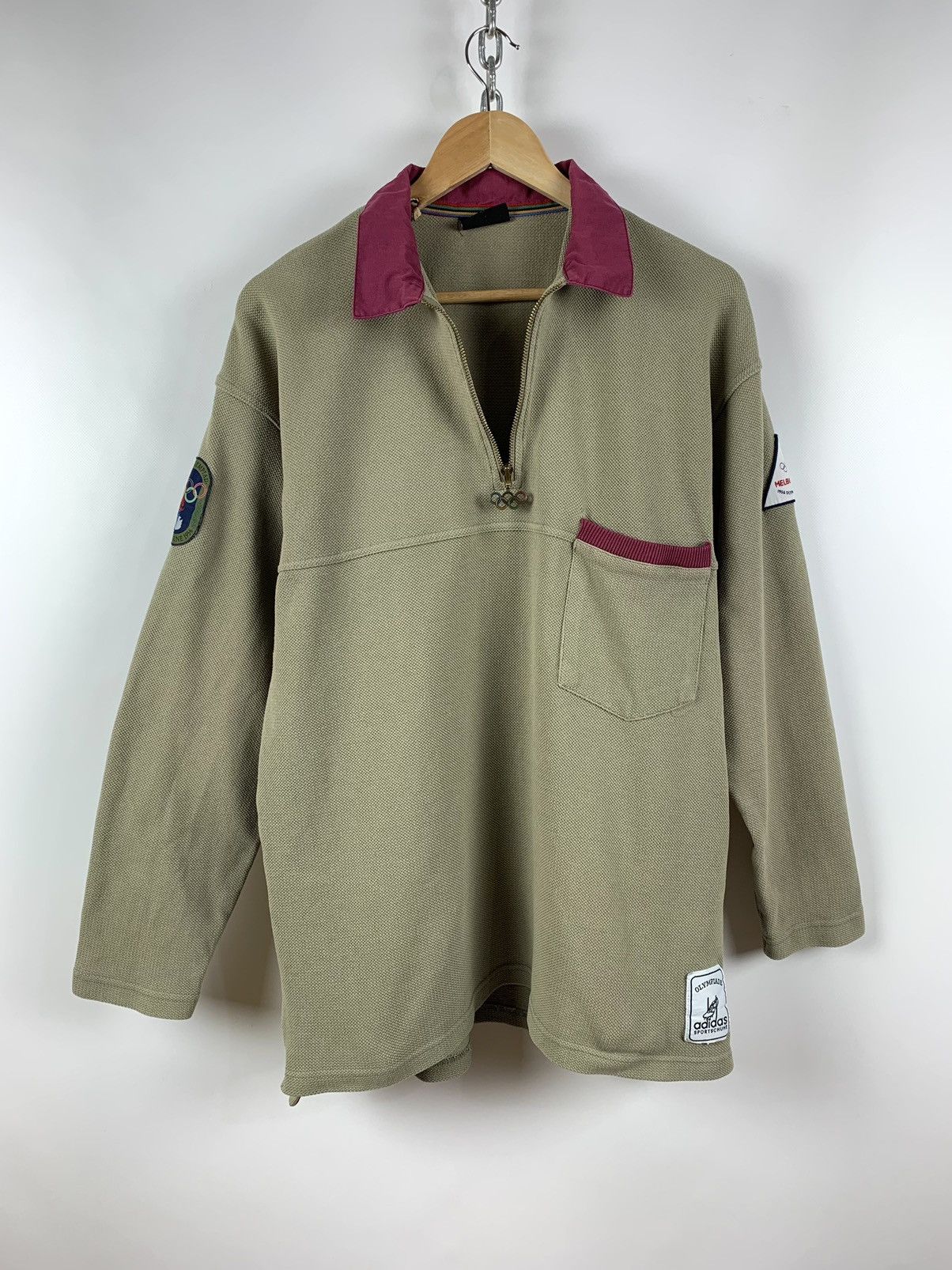 Adidas 1956 Vintage Adidas Melbourne Olympic Games Rare Sweatshirt Size US M / EU 48-50 / 2 - 2 Thumbnail