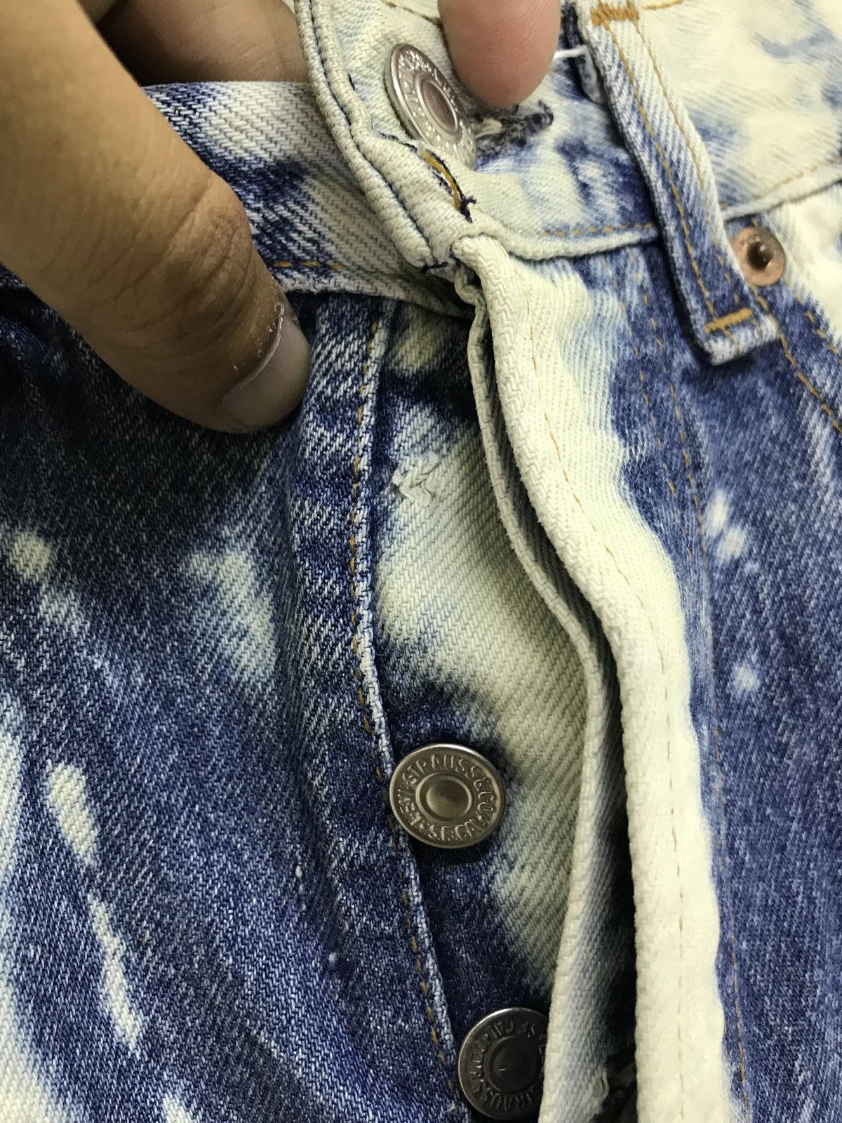 Levi's Made & Crafted Levi’s 501xx Vtg Reconstructed Two Tones Acid Washed Size US 30 / EU 46 - 6 Thumbnail