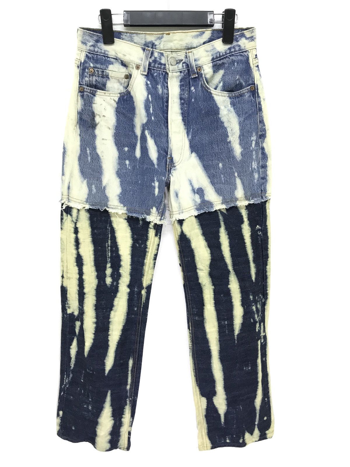 Levi's Made & Crafted Levi’s 501xx Vtg Reconstructed Two Tones Acid Washed Size US 30 / EU 46 - 1 Thumbnail