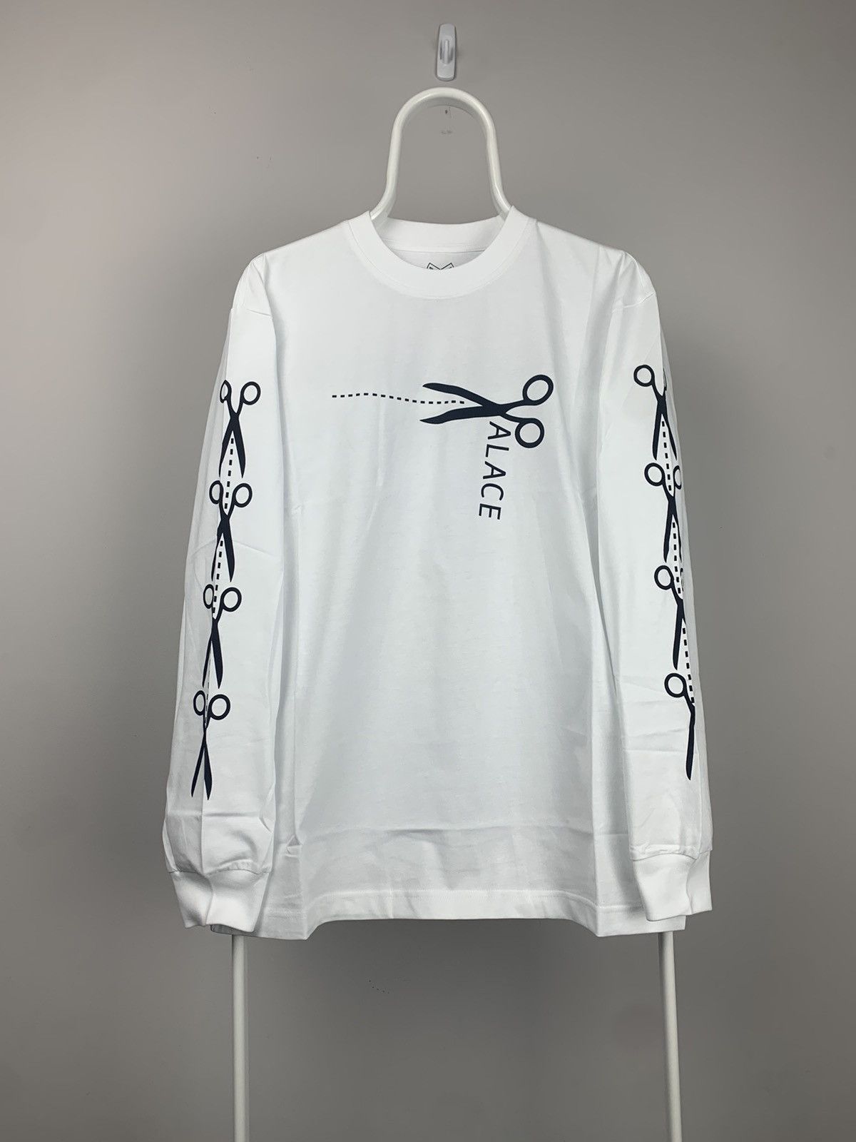 Palace Palace Scissor Longsleeve Tee White Medium Size US M / EU 48-50 / 2 - 1 Thumbnail