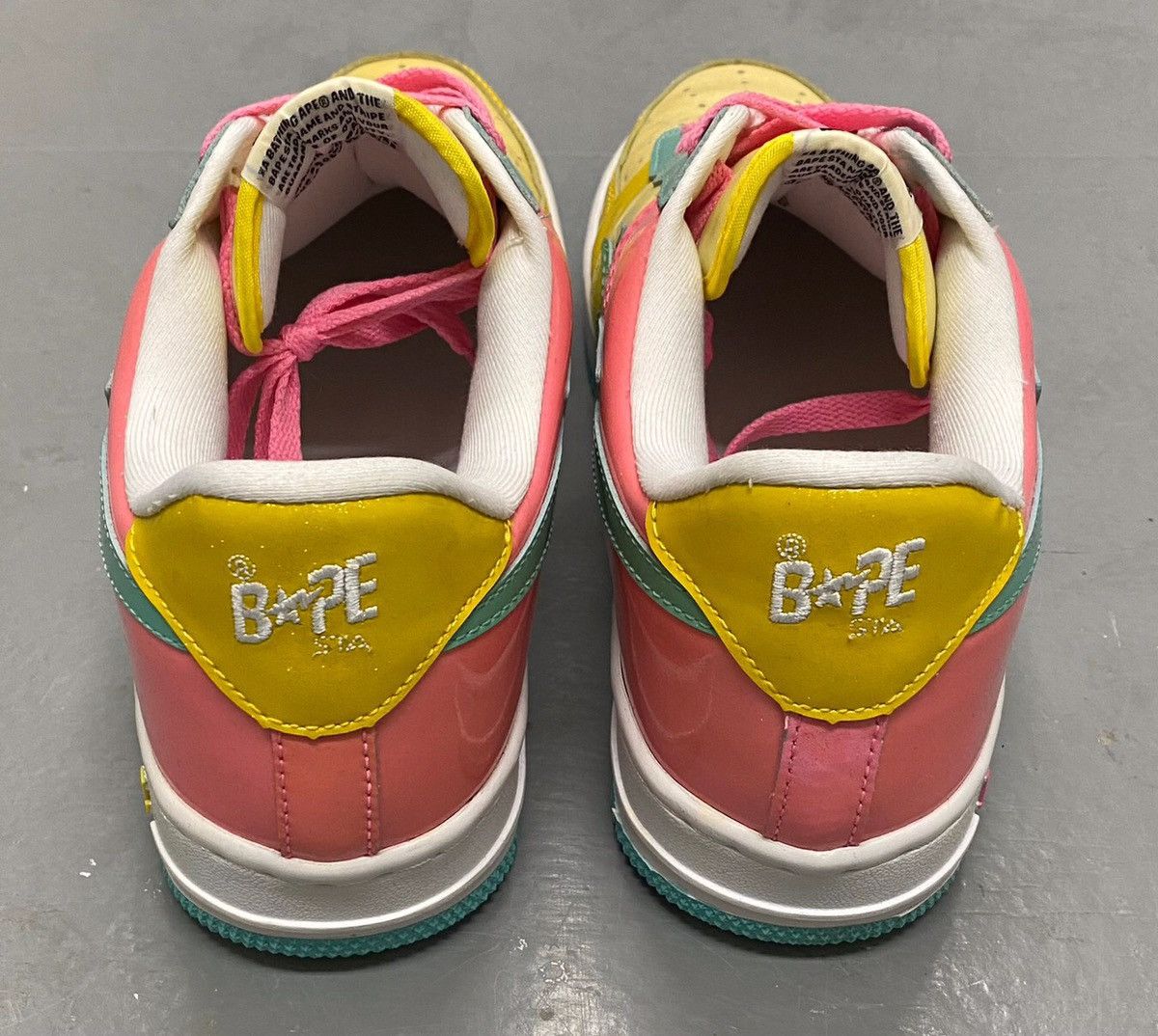 Bape BAPE Sta 2009 patent glitter leather cotton candy Size US 11 / EU 44 - 4 Thumbnail