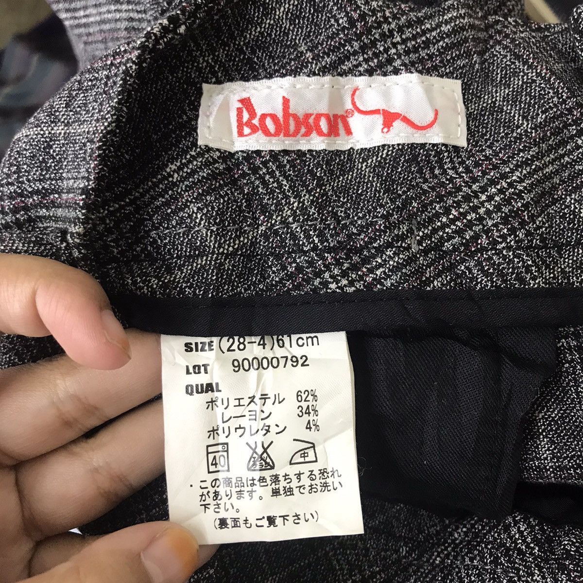 Japanese Brand BOBSON Japanese Brand Tartan Check Boot Cut Wool Trousers Size US 30 / EU 46 - 3 Thumbnail