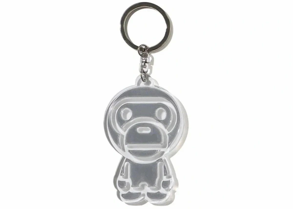 BAPE Baby Milo Reflective Keychain White