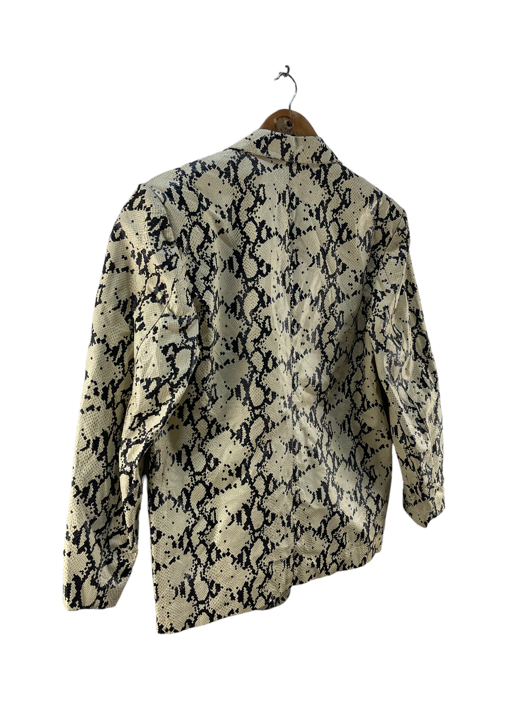 Designer Vintage Snake Print International Leather Goods Jacket Size M / US 6-8 / IT 42-44 - 7 Thumbnail