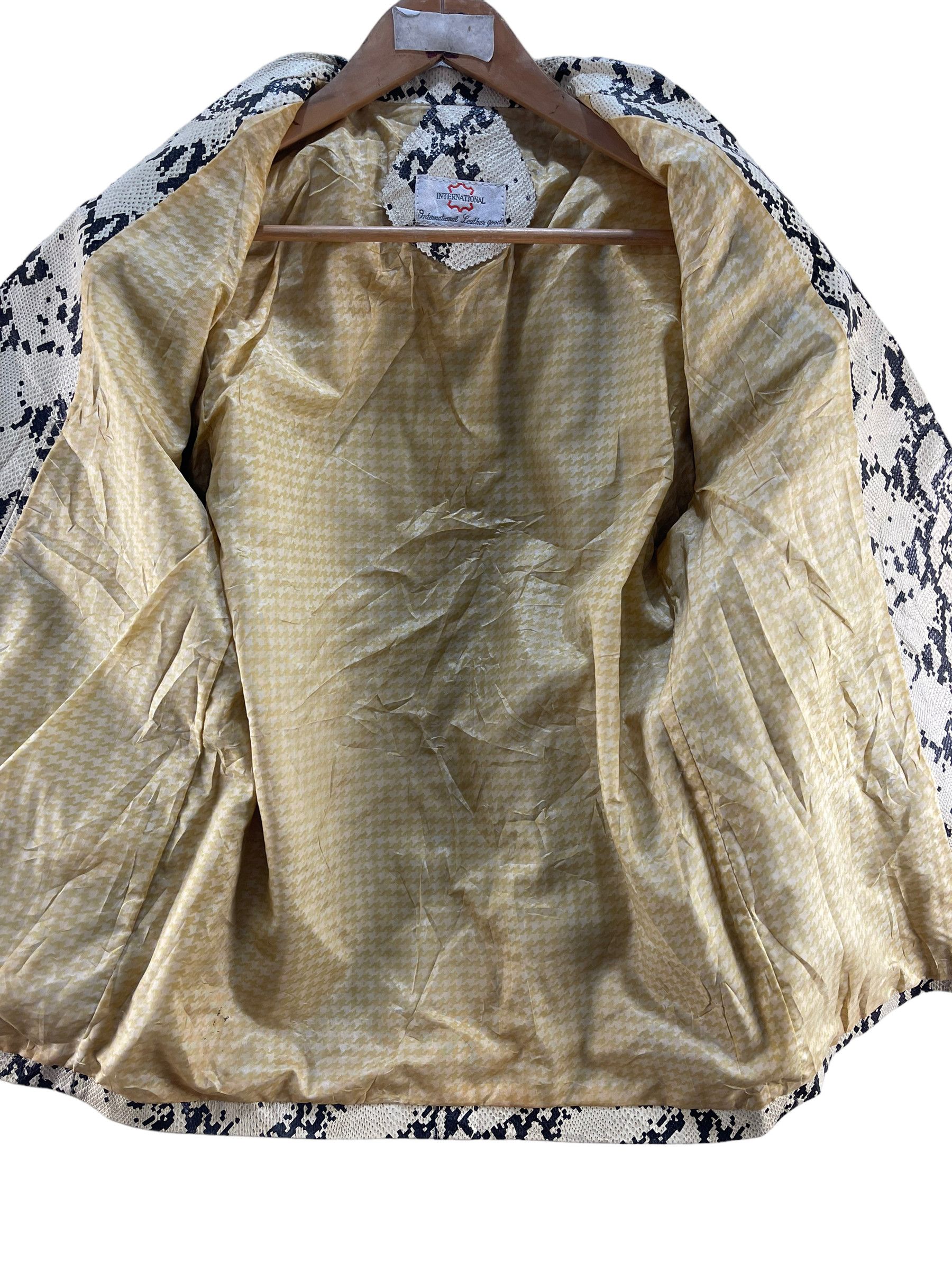 Designer Vintage Snake Print International Leather Goods Jacket Size M / US 6-8 / IT 42-44 - 9 Thumbnail