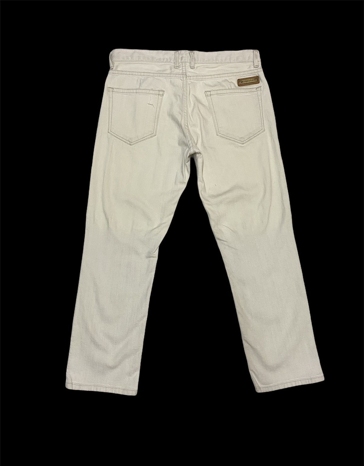 Burberry × Burberry Prorsum × Vintage Vintage Burberry London White Denim Novacheck Made In Japan Size US 32 / EU 48 - 2 Thumbnail
