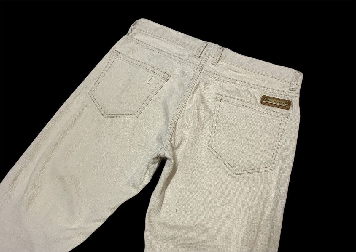 Burberry × Burberry Prorsum × Vintage Vintage Burberry London White Denim Novacheck Made In Japan Size US 32 / EU 48 - 4 Thumbnail