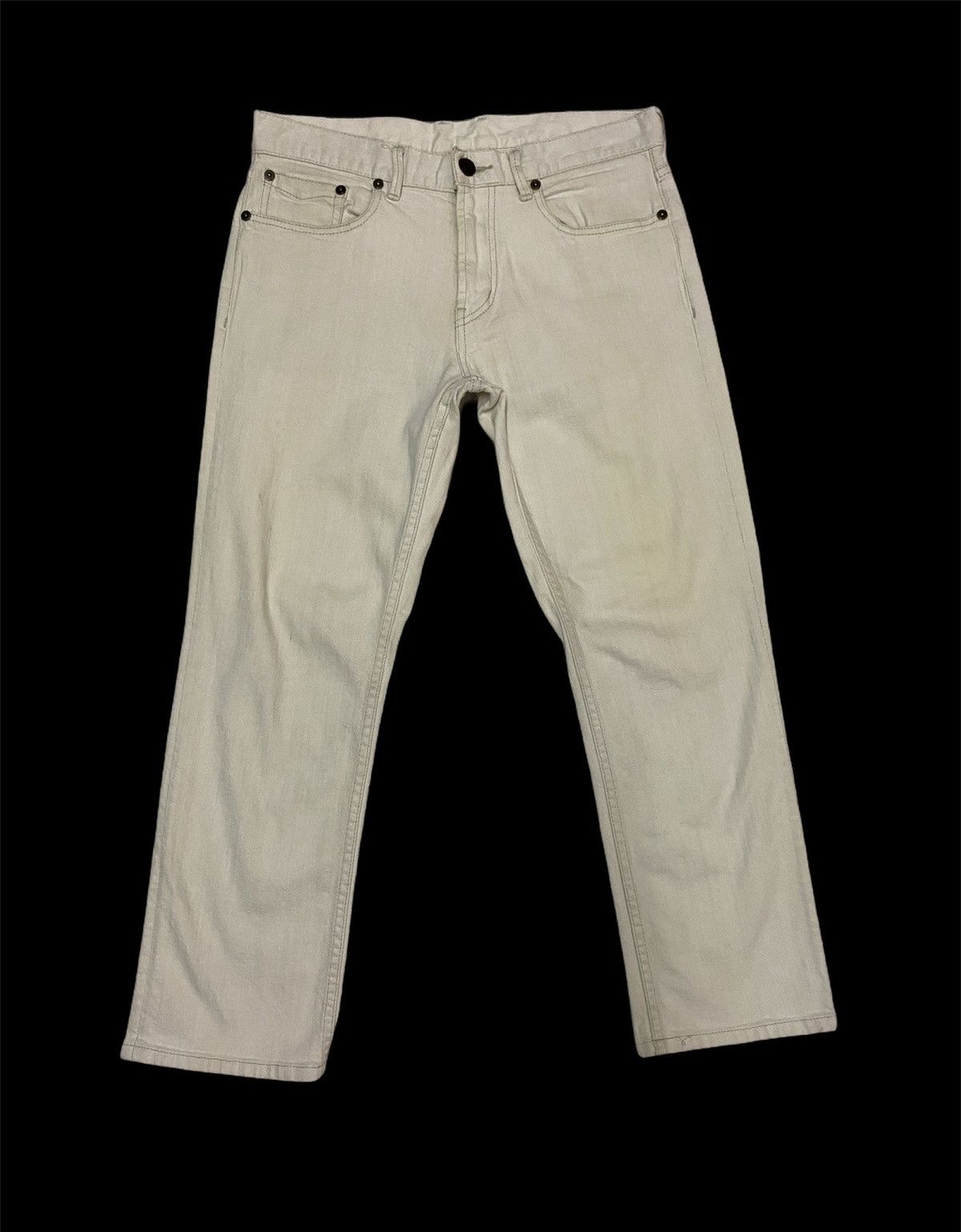 Burberry × Burberry Prorsum × Vintage Vintage Burberry London White Denim Novacheck Made In Japan Size US 32 / EU 48 - 1 Thumbnail
