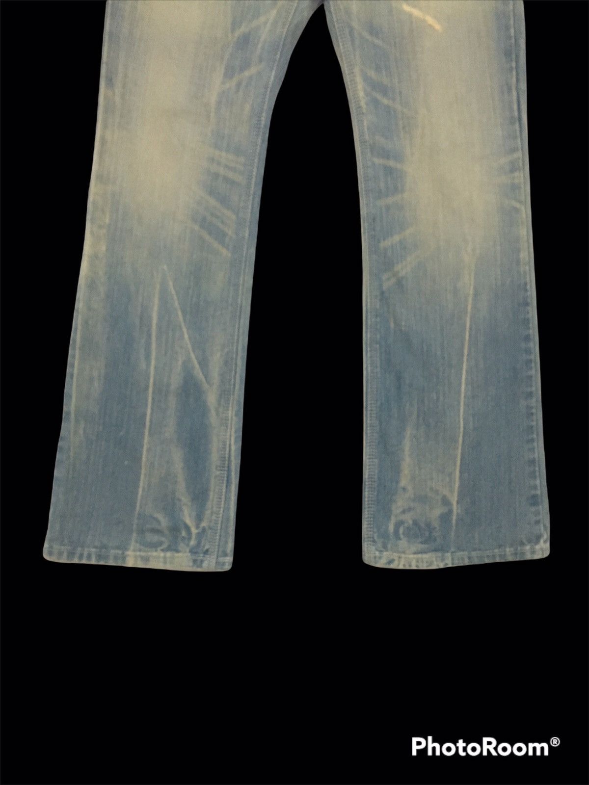 Edwin 🔥GRAIL🔥Edwin XV Buckle Back Flare Distressed Denim Pants Size US 32 / EU 48 - 4 Thumbnail